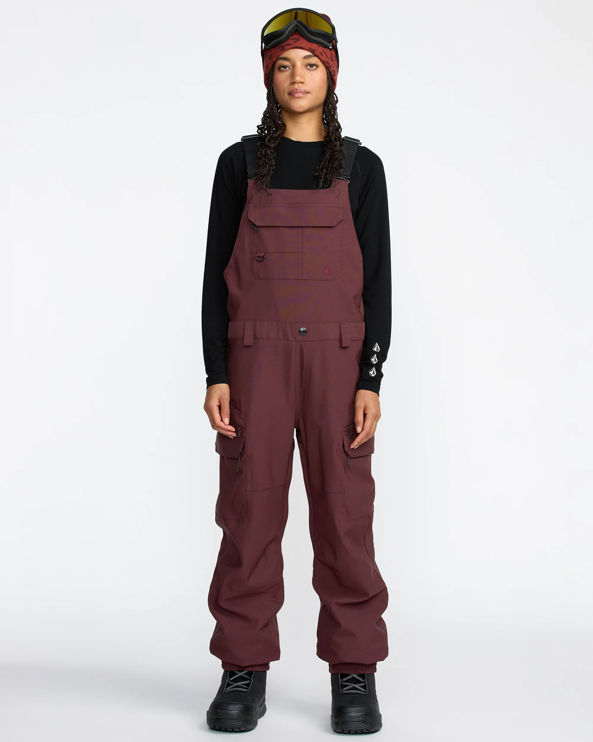 Creston 3D Stretch Bib Overall - Oxblood