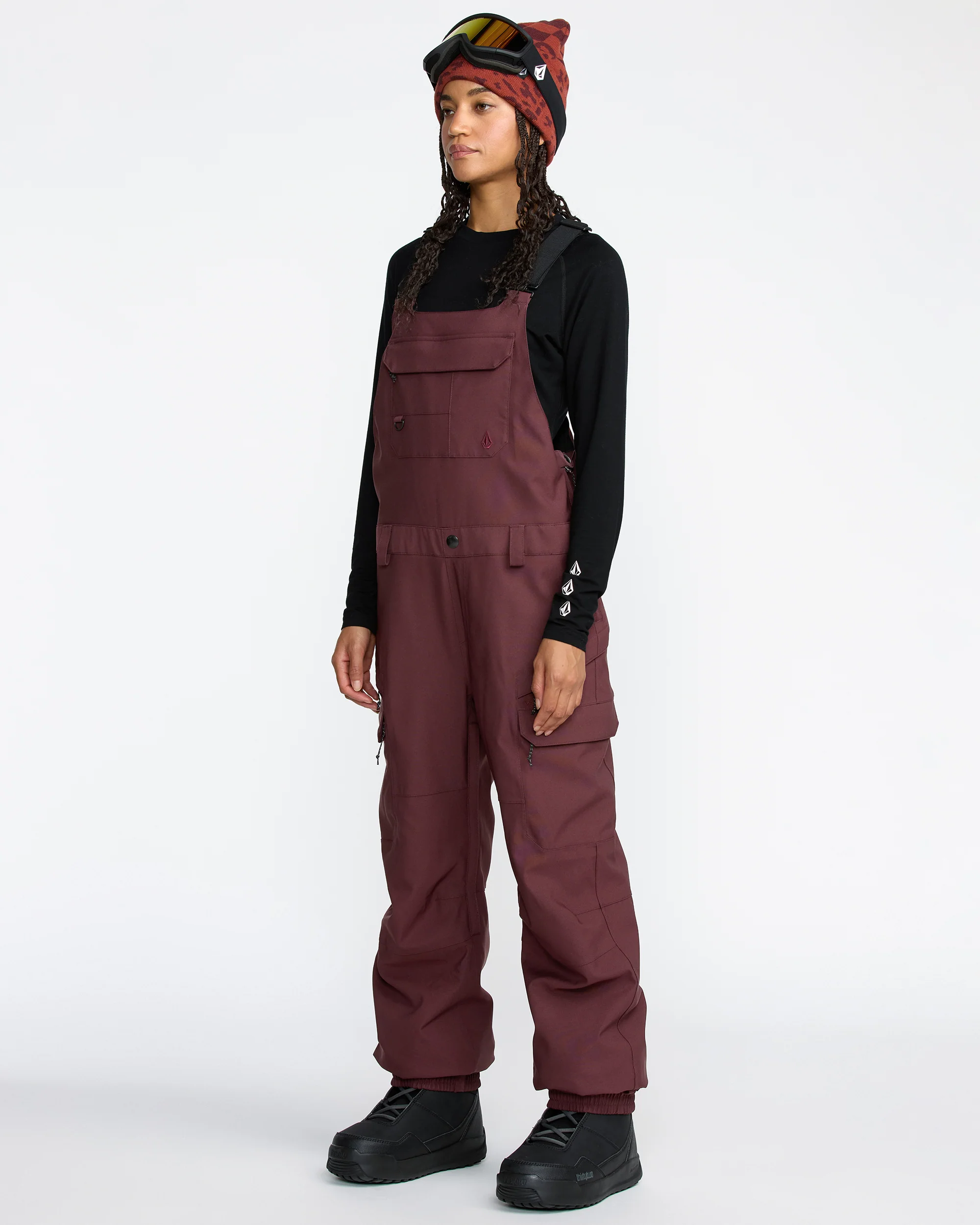 Creston 3D Stretch Bib Overall - Oxblood - Image 10