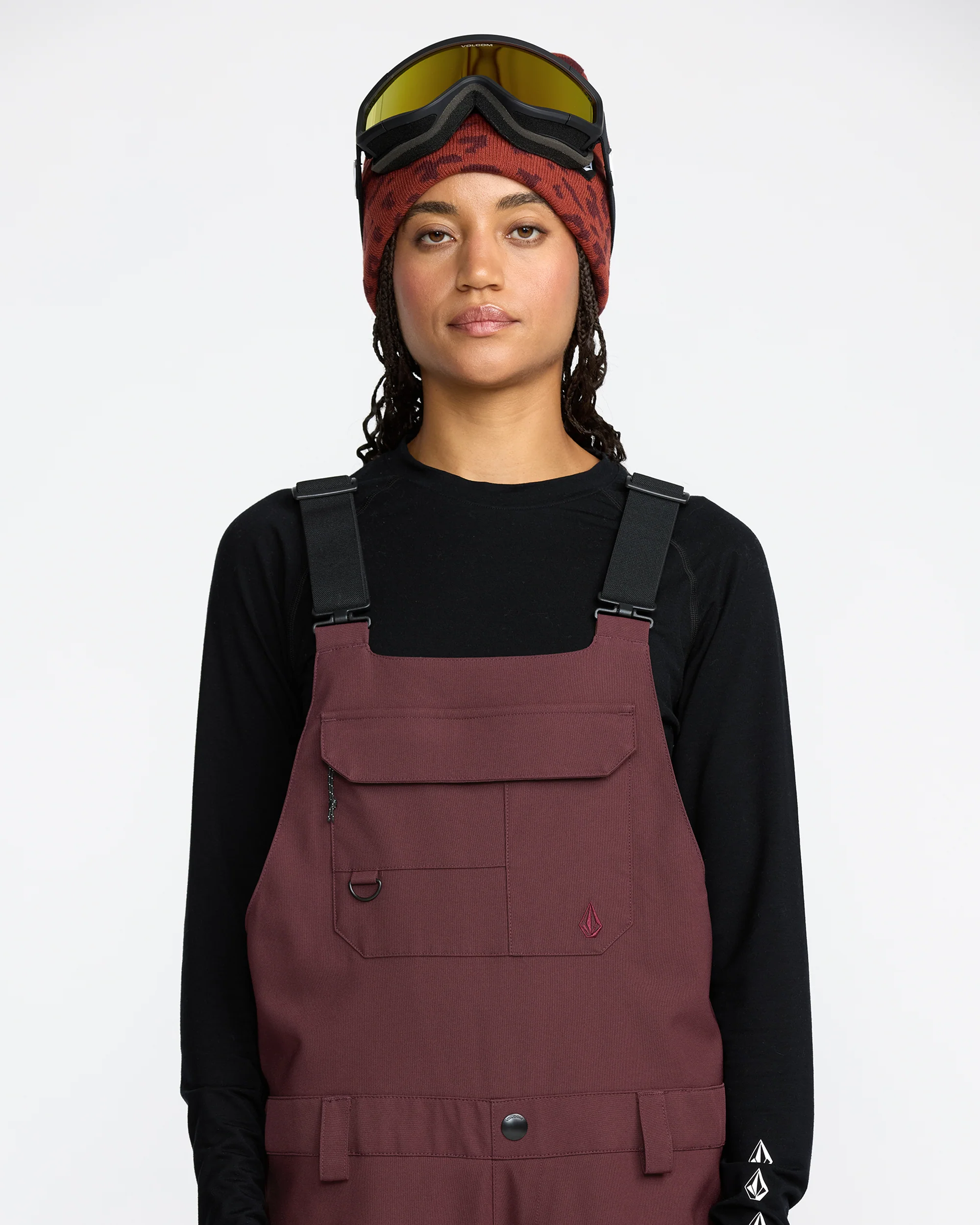 Creston 3D Stretch Bib Overall - Oxblood - Image 5