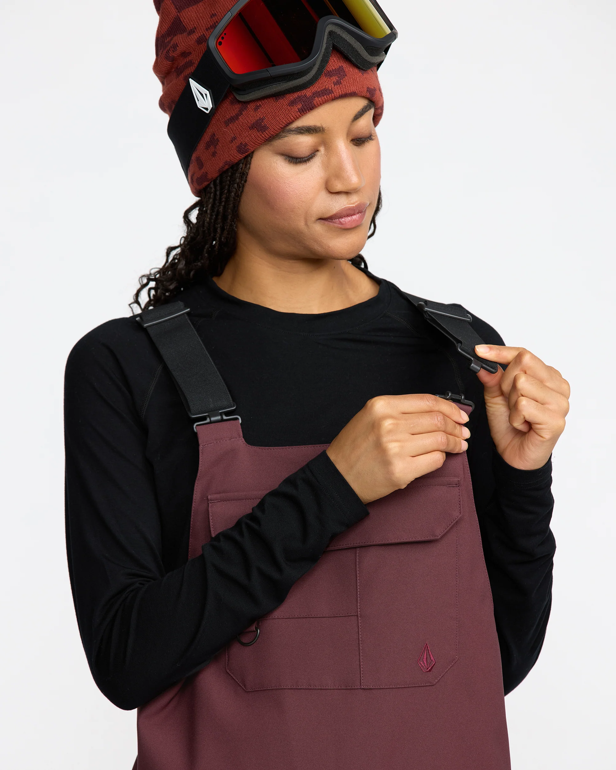 Creston 3D Stretch Bib Overall - Oxblood - Image 6