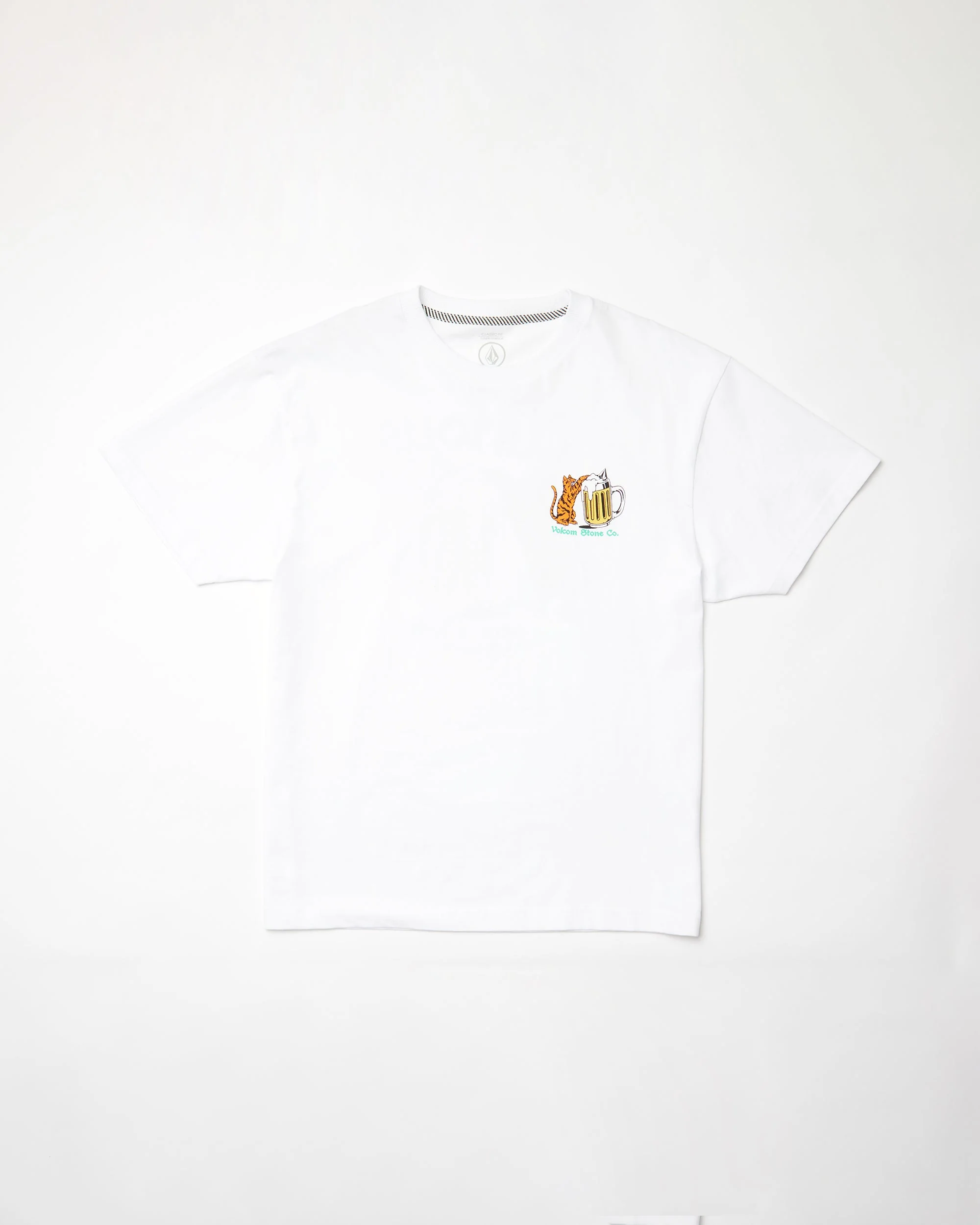 Curious Cat T-shirt - WHITE - Image 9