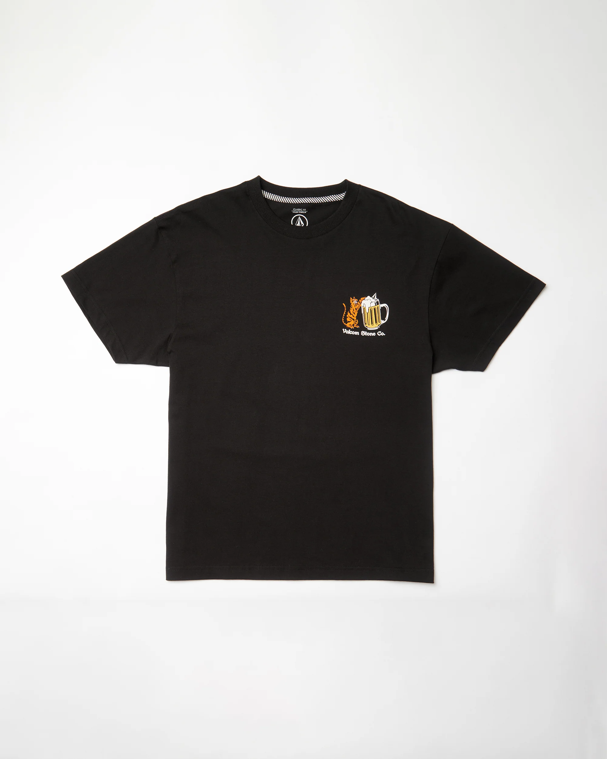 Curious Cat T-shirt - BLACK - Image 10