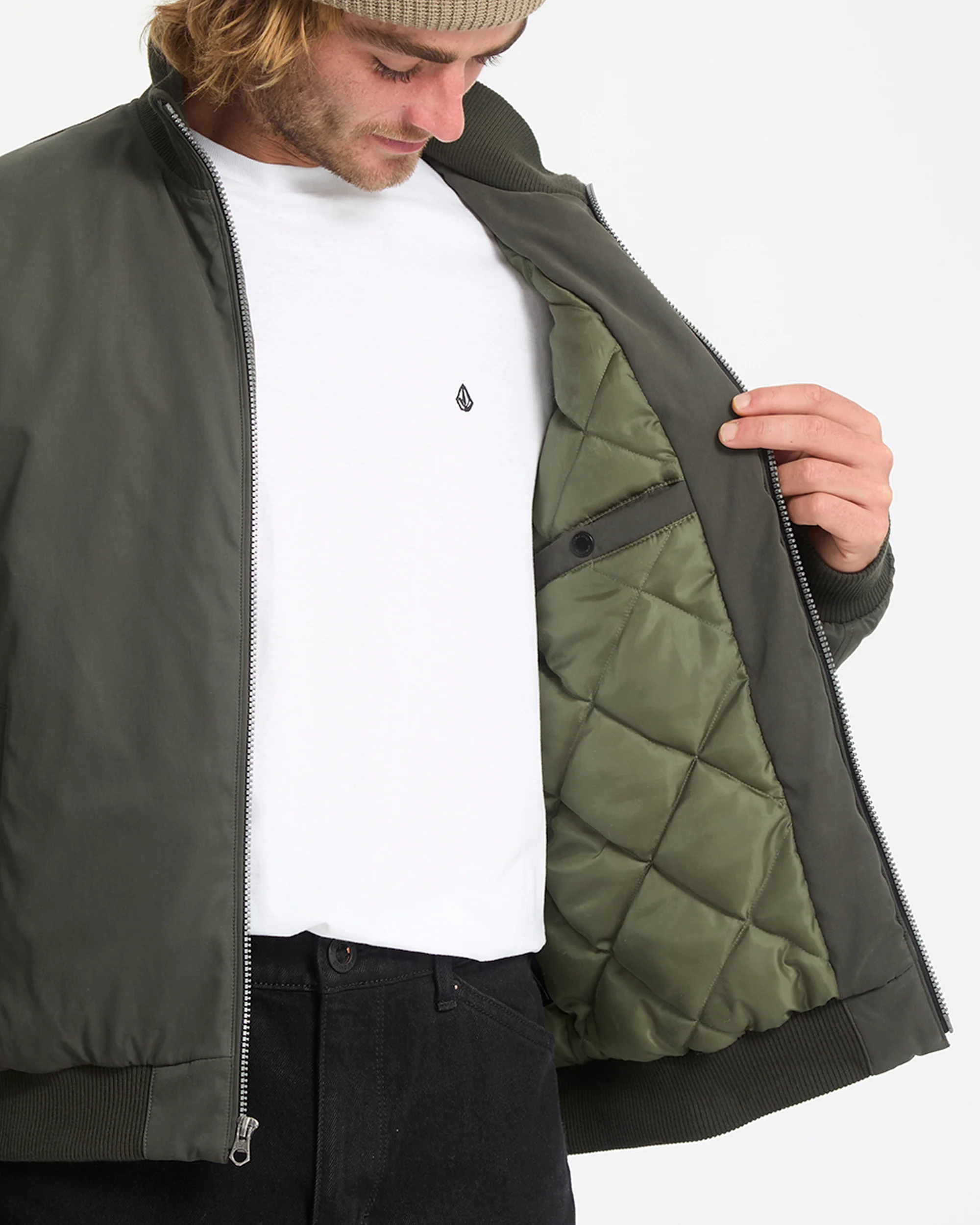 Damerman Bomber Jacket - Rinsed Black - Image 4