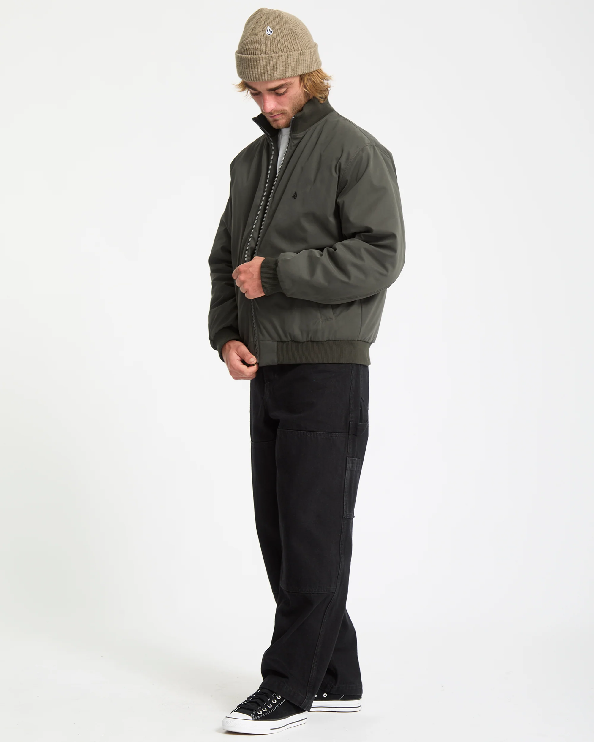 Damerman Bomber Jacket - Rinsed Black - Image 5