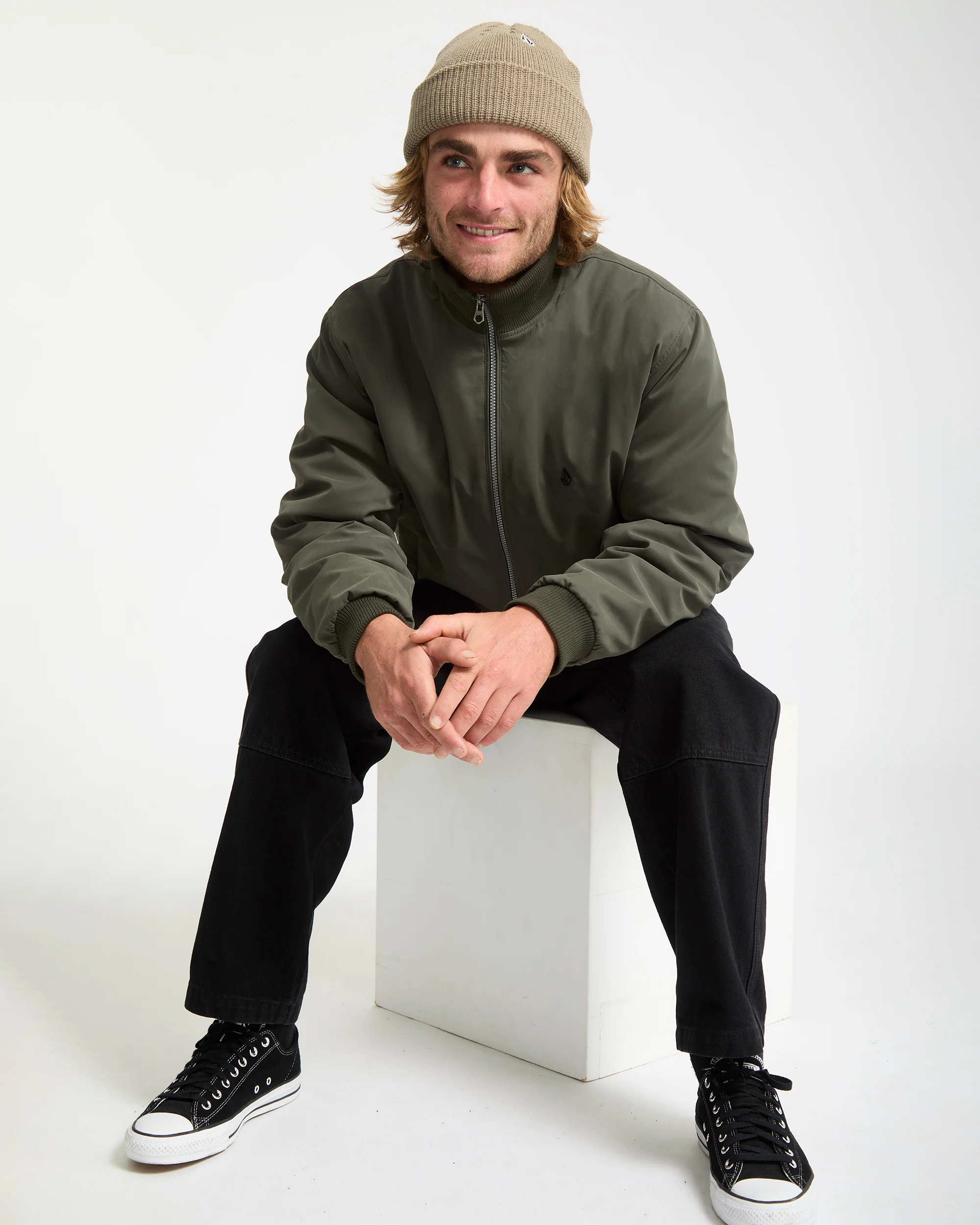 Damerman Bomber Jacket - Rinsed Black - Image 7
