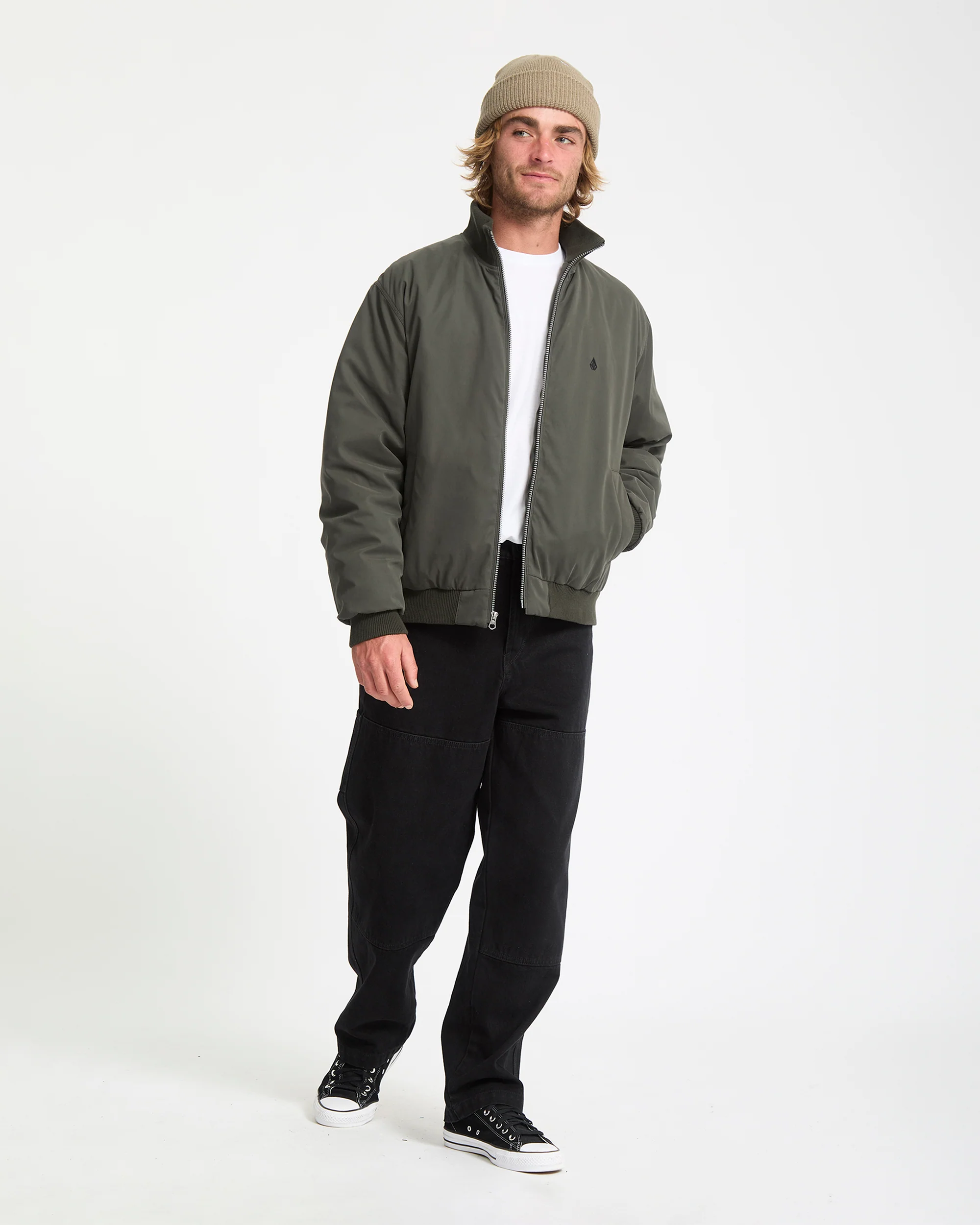 Damerman Bomber Jacket - Rinsed Black - Image 8
