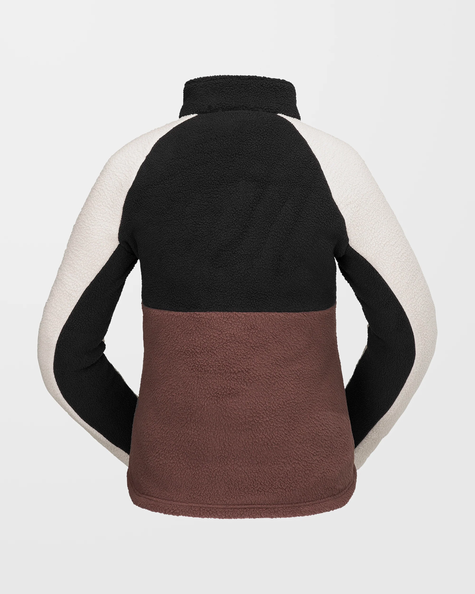 Demi Half Zip Sherpa - Mahogany - Image 2