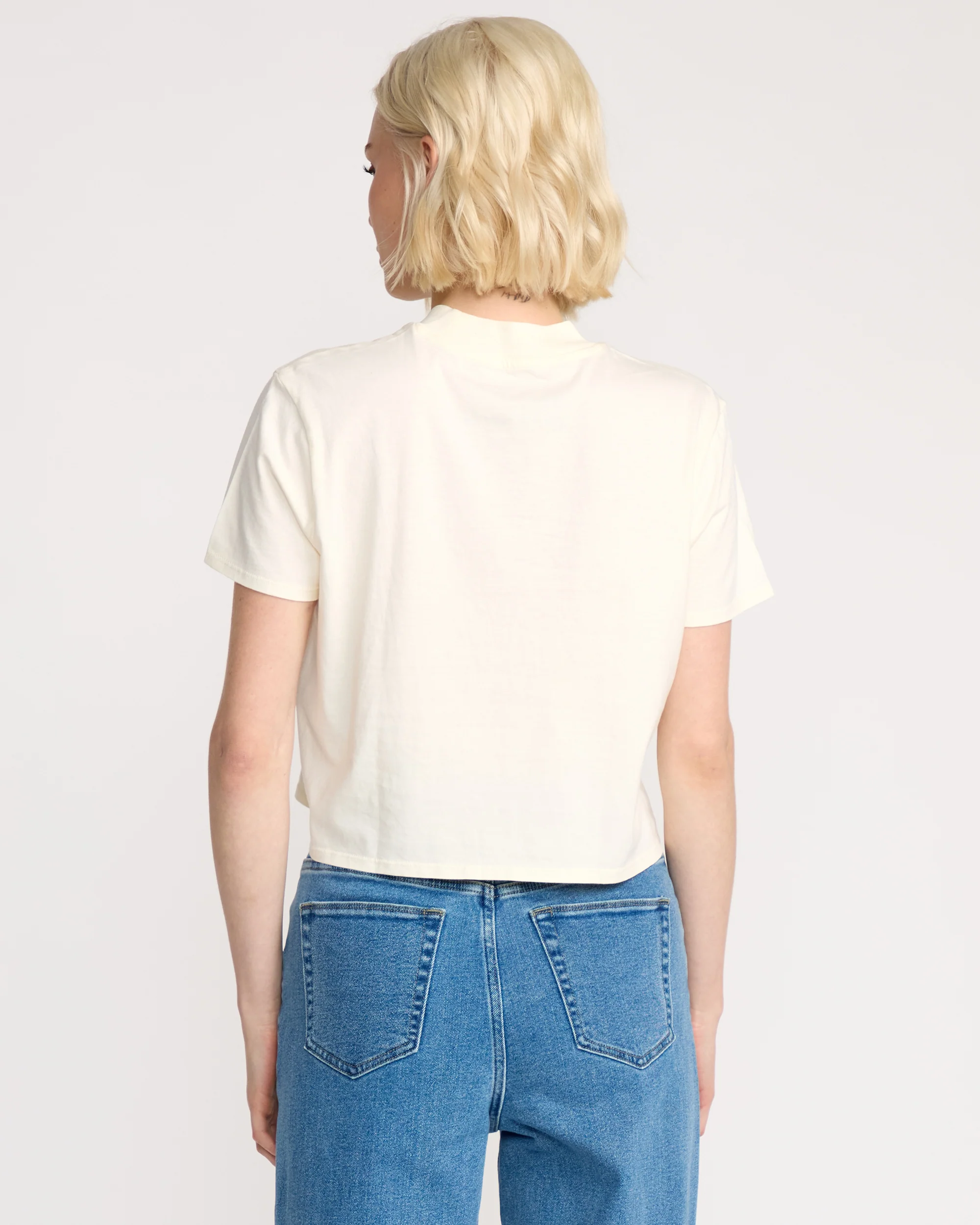 Dial Crop T-Shirt - Bone - Image 2