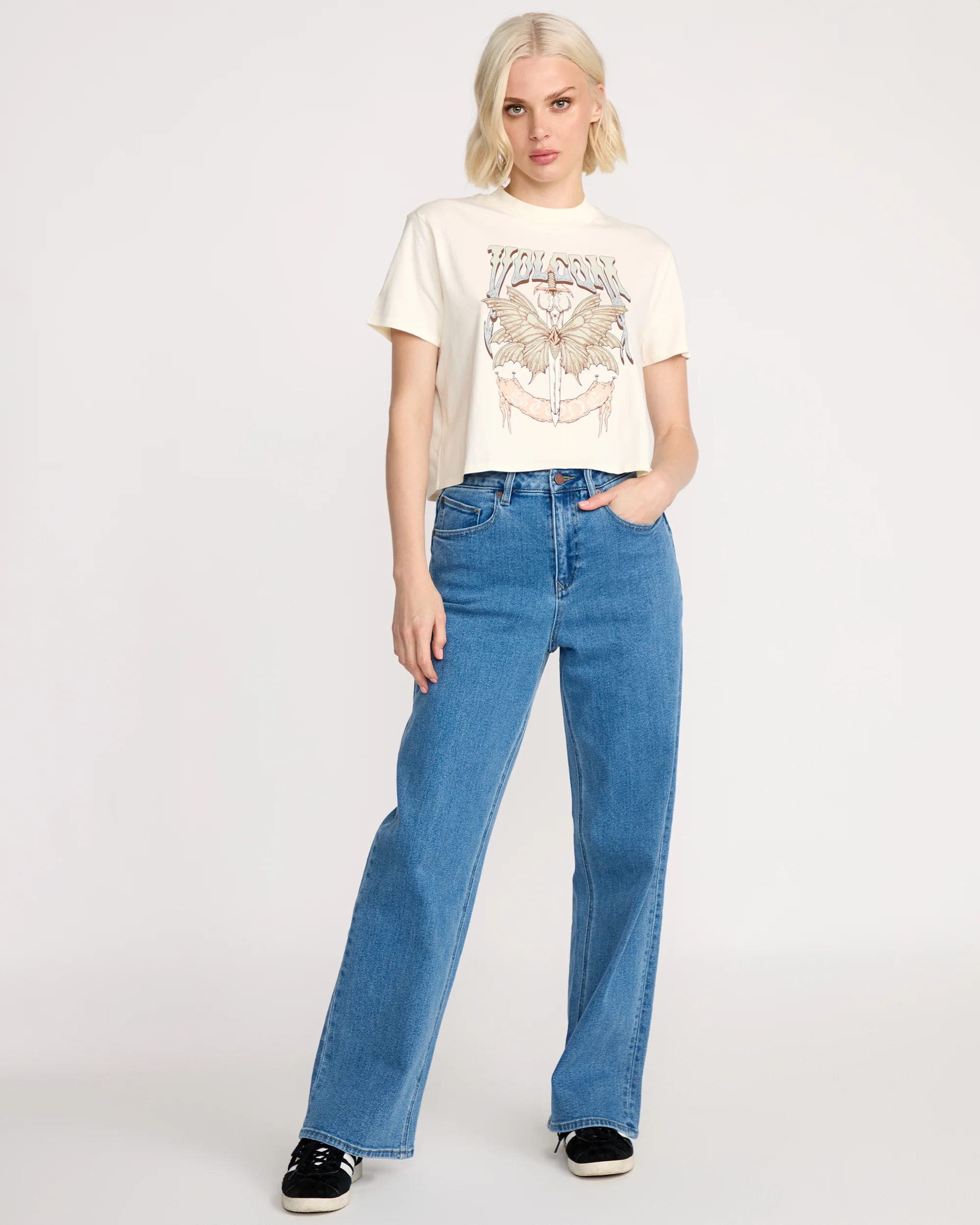 Dial Crop T-Shirt - Bone - Image 5