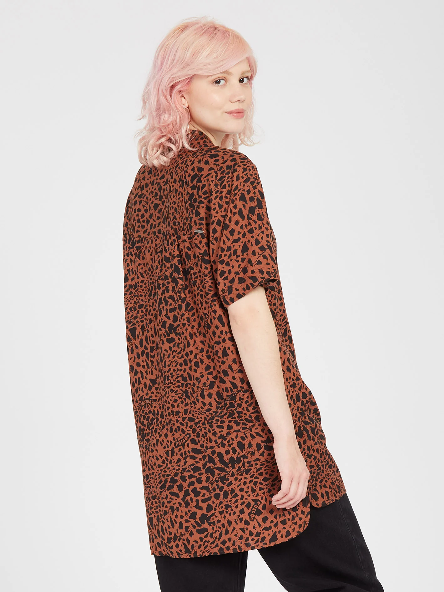 Dino Tea Shirt Tunic - DARK CLAY - Image 2