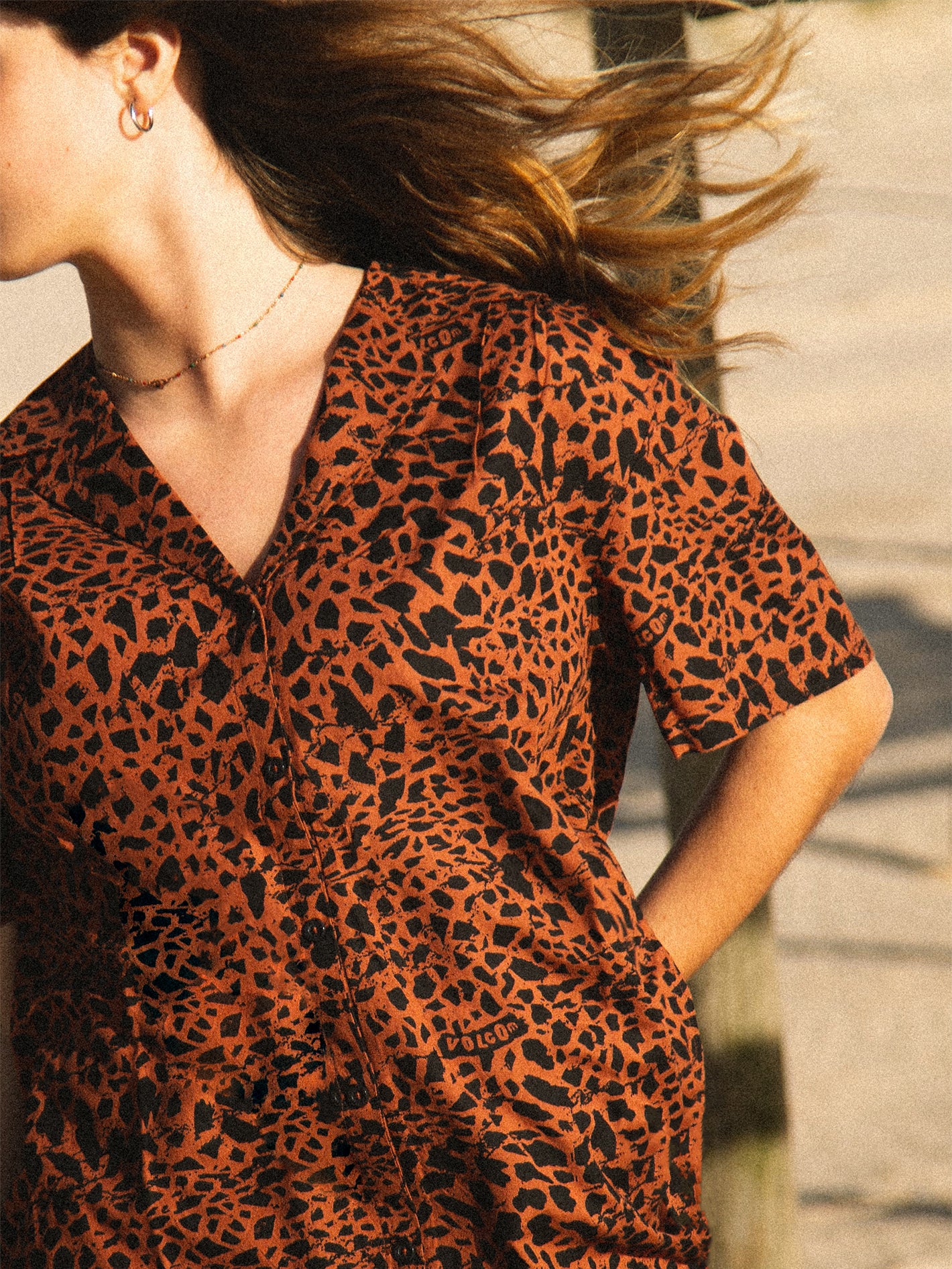Dino Tea Shirt Tunic - DARK CLAY - Image 3