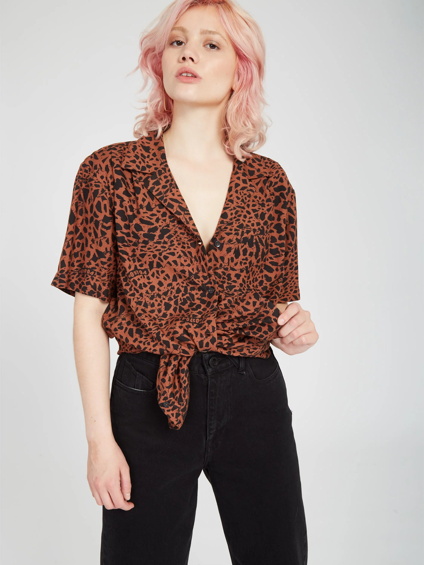 Dino Tea Shirt Tunic - DARK CLAY - Image 4