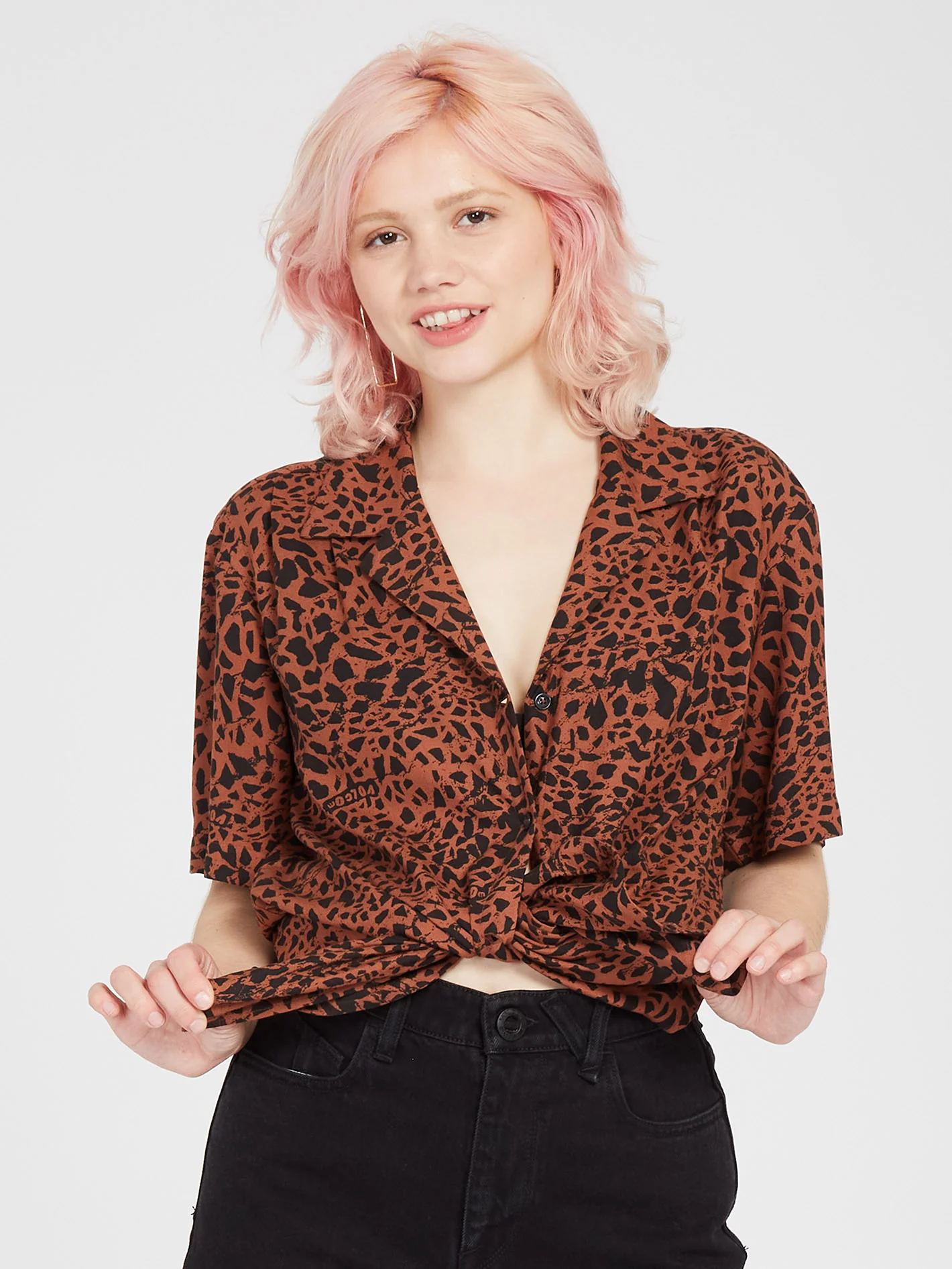 Dino Tea Shirt Tunic - DARK CLAY - Image 5