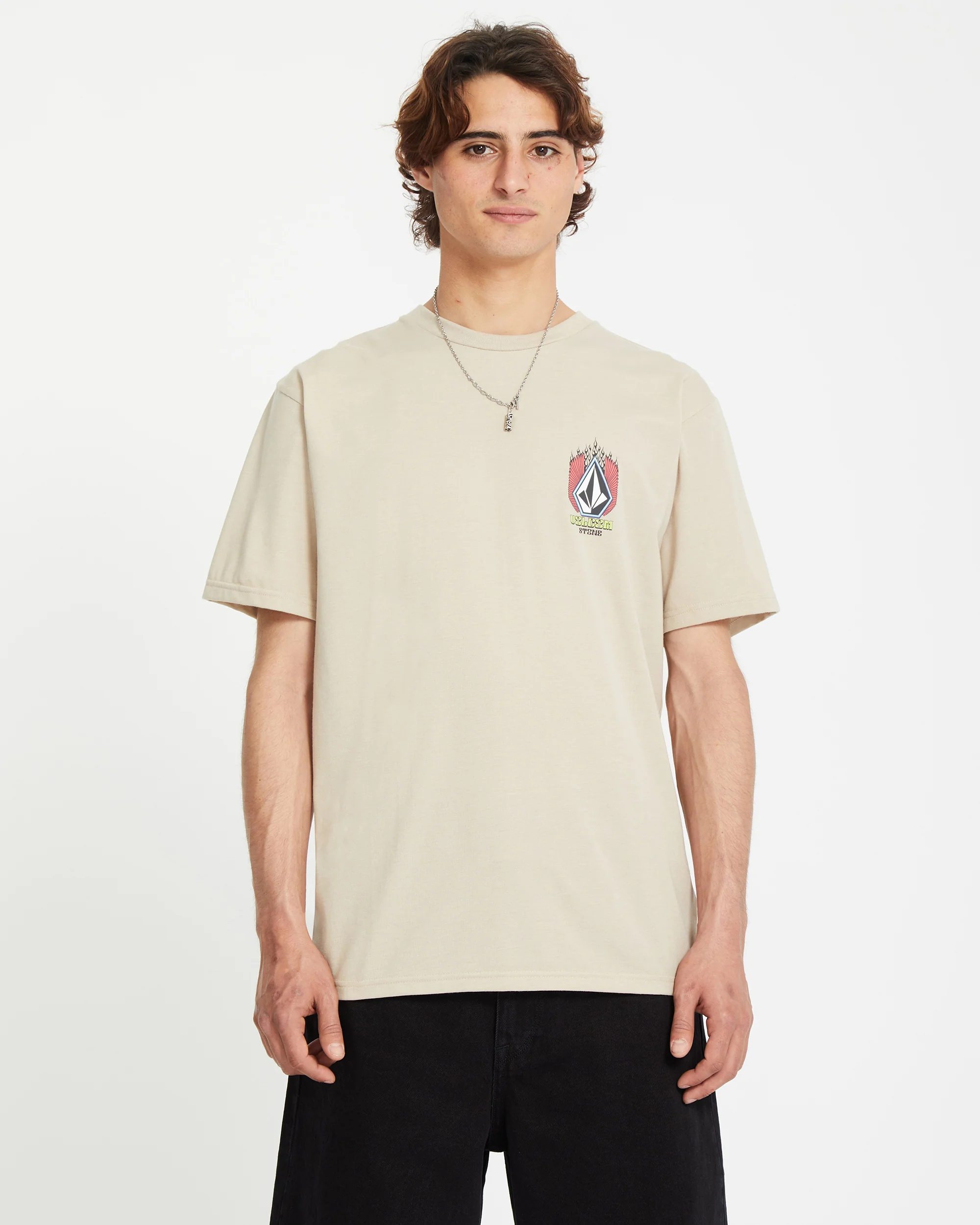 Draggin Stone T-shirt - LIGHT KHAKI - Image 2
