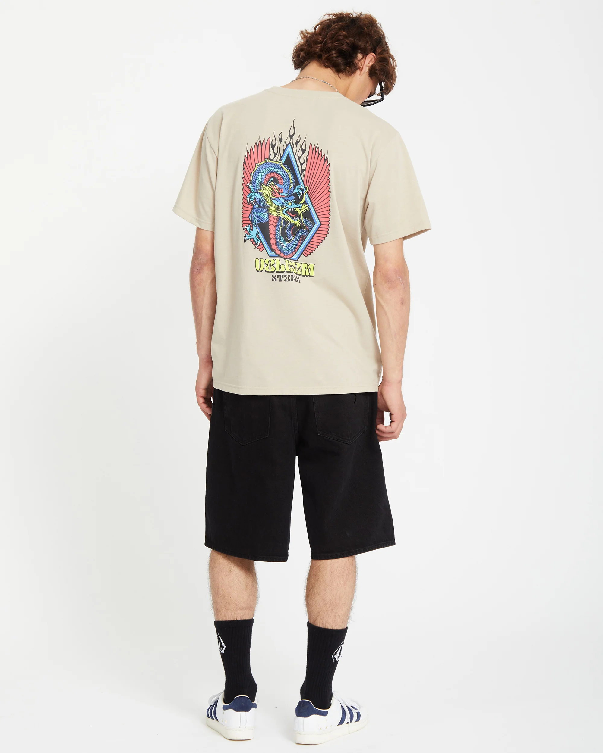 Draggin Stone T-shirt - LIGHT KHAKI - Image 4