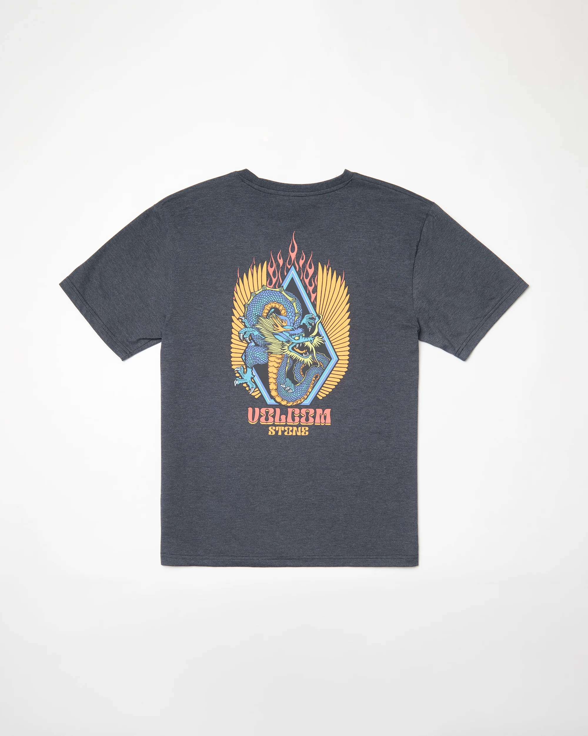 Draggin Stone T-shirt - HEATHER BLACK - Image 9