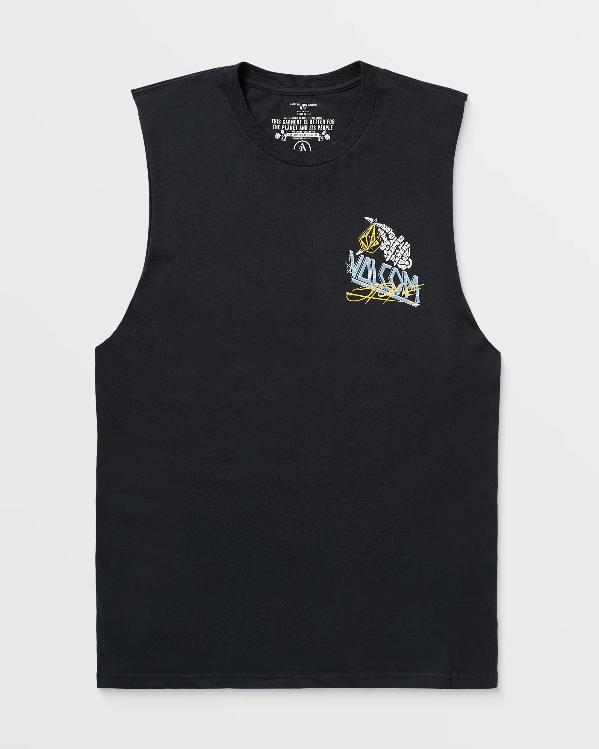 Dropped This Sleeveless T-Shirt - Antique Black - Image 6