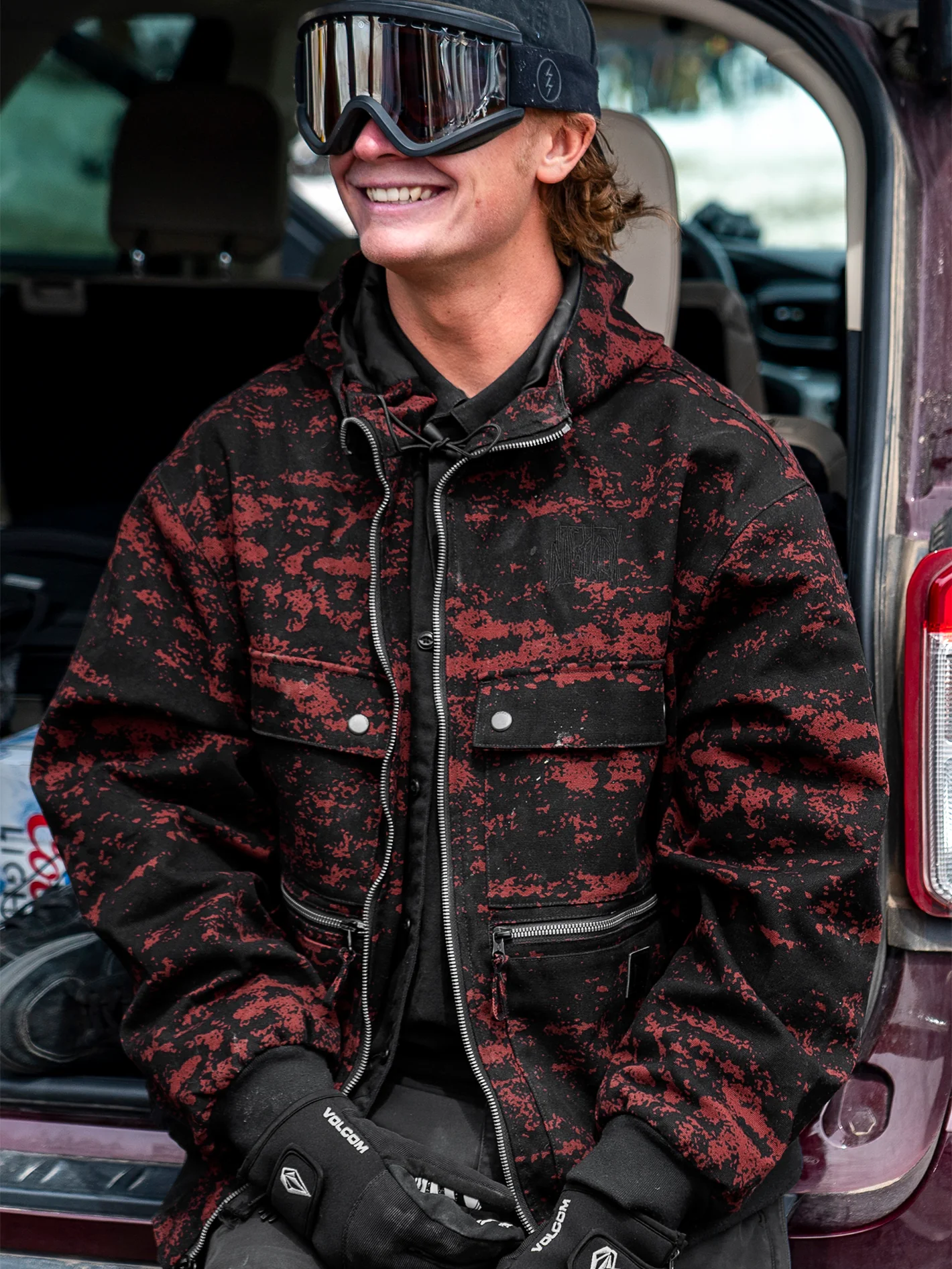 Dustbox Jacket - MAROON CAMO - Image 3