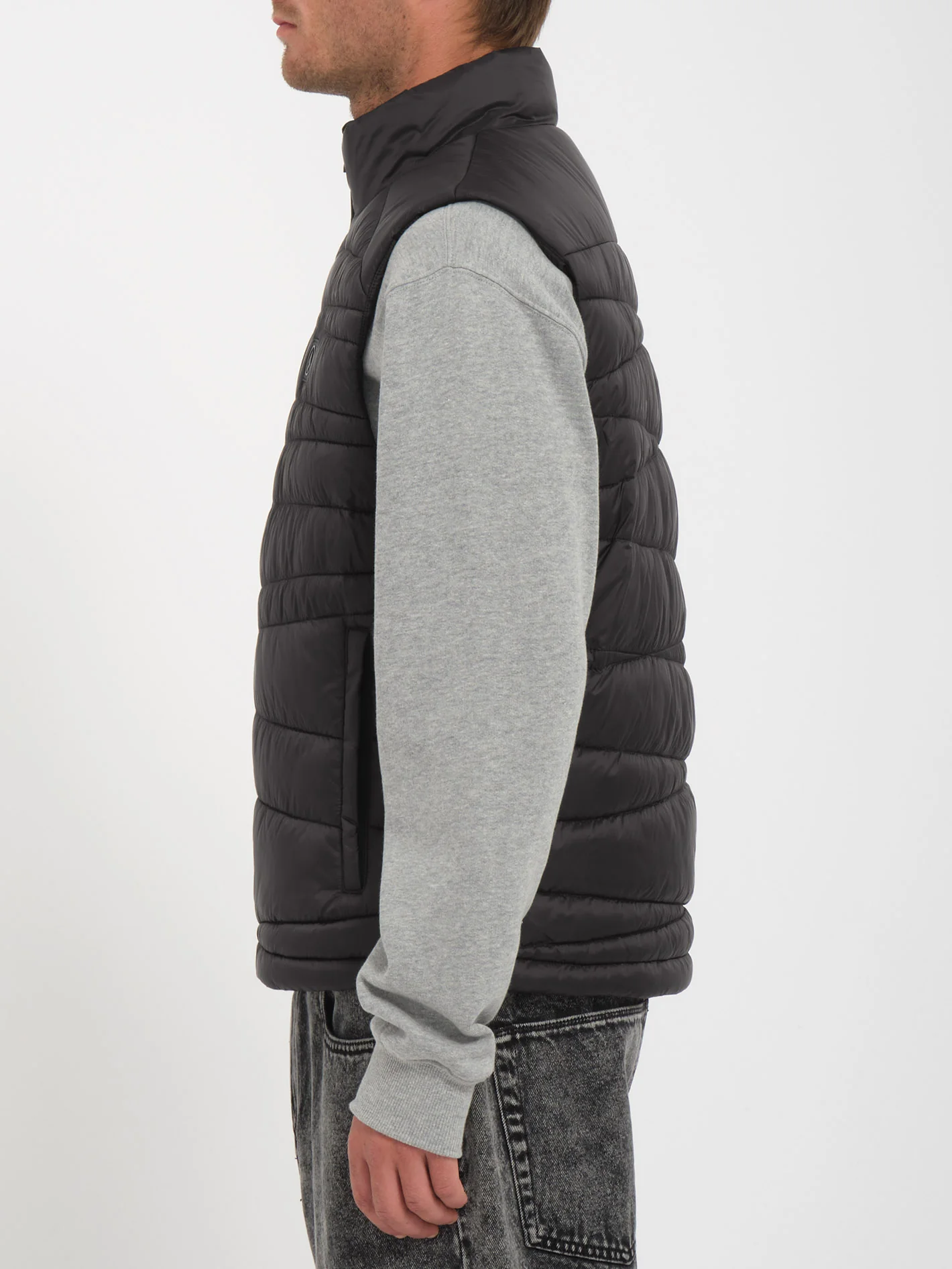 Earth Tripper Puff Vest - BLACK - Image 9