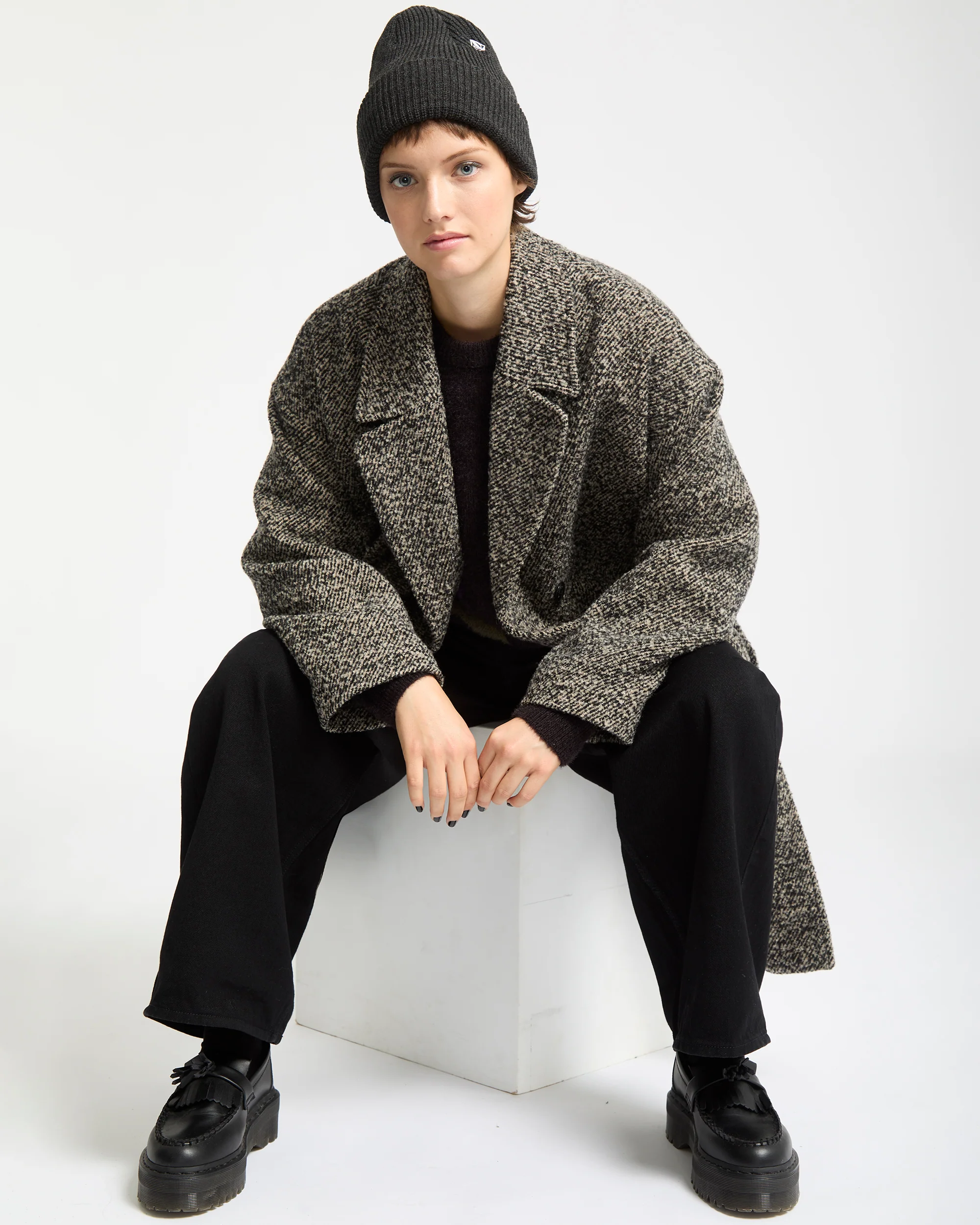 Eastcoat Coat - Black White - Image 8