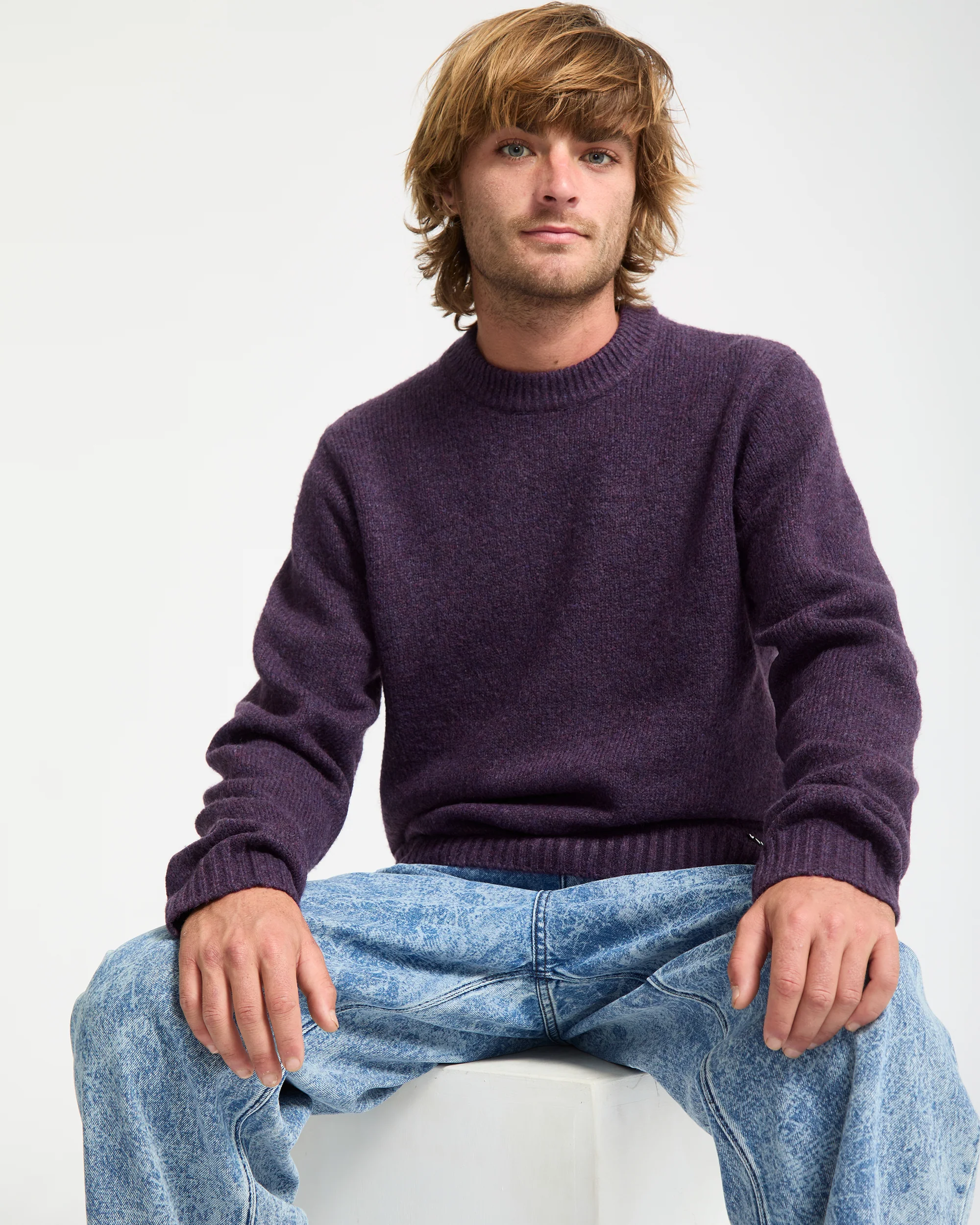 Edmonder Sweater - Dark Purple - Image 5