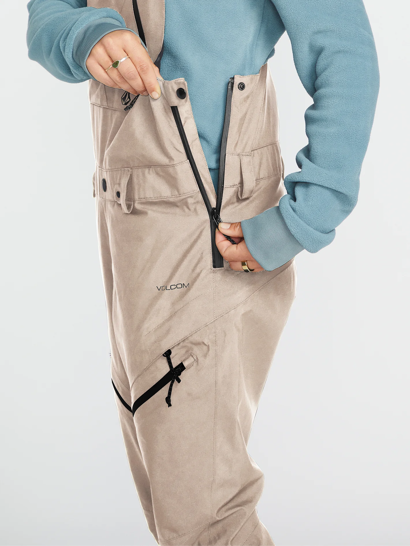 Elm Stretch Gore-Tex Bib Overall - Sand - Image 4