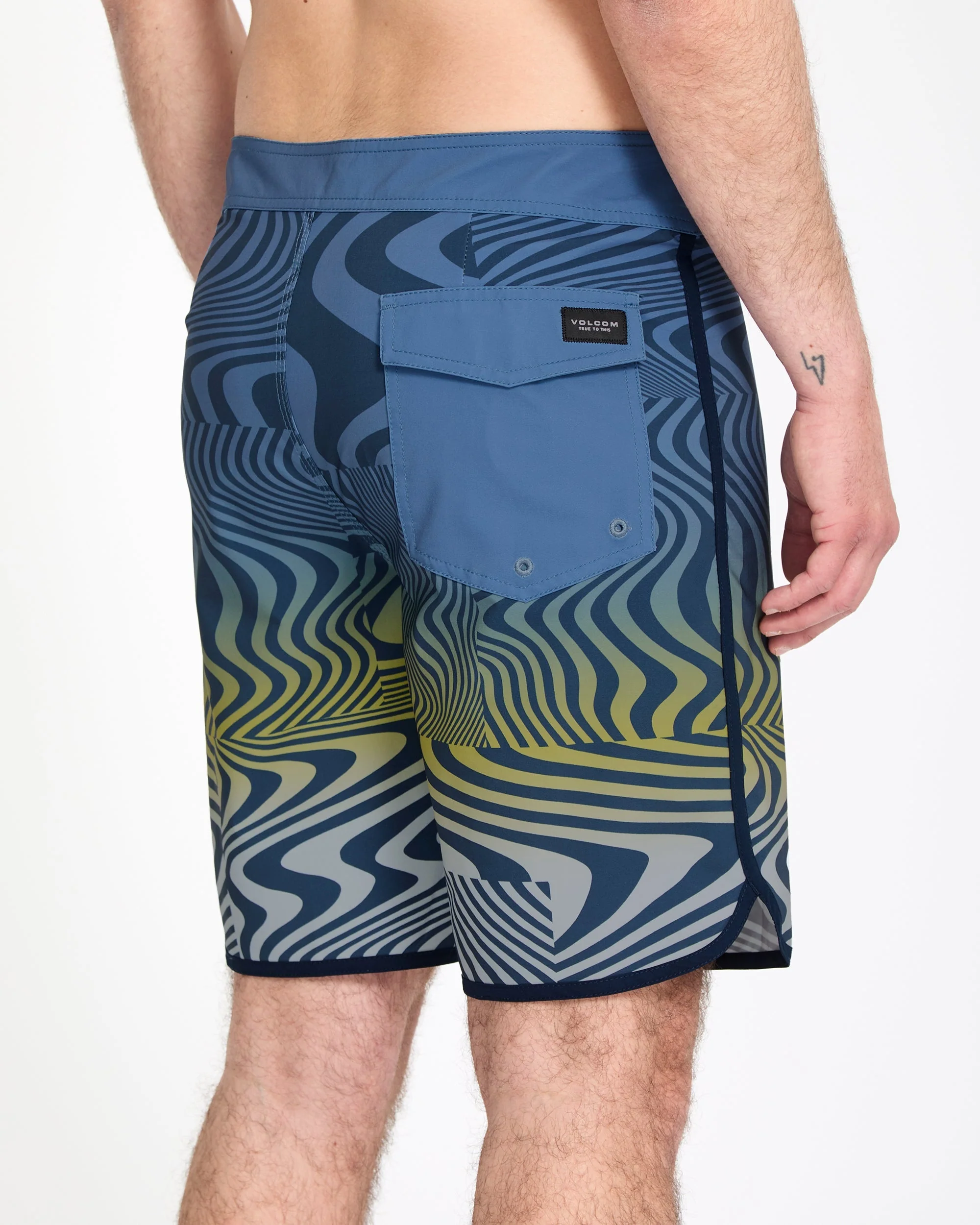 Encounter Scallop Mod 19" Boardshort - Blueberry - Image 3