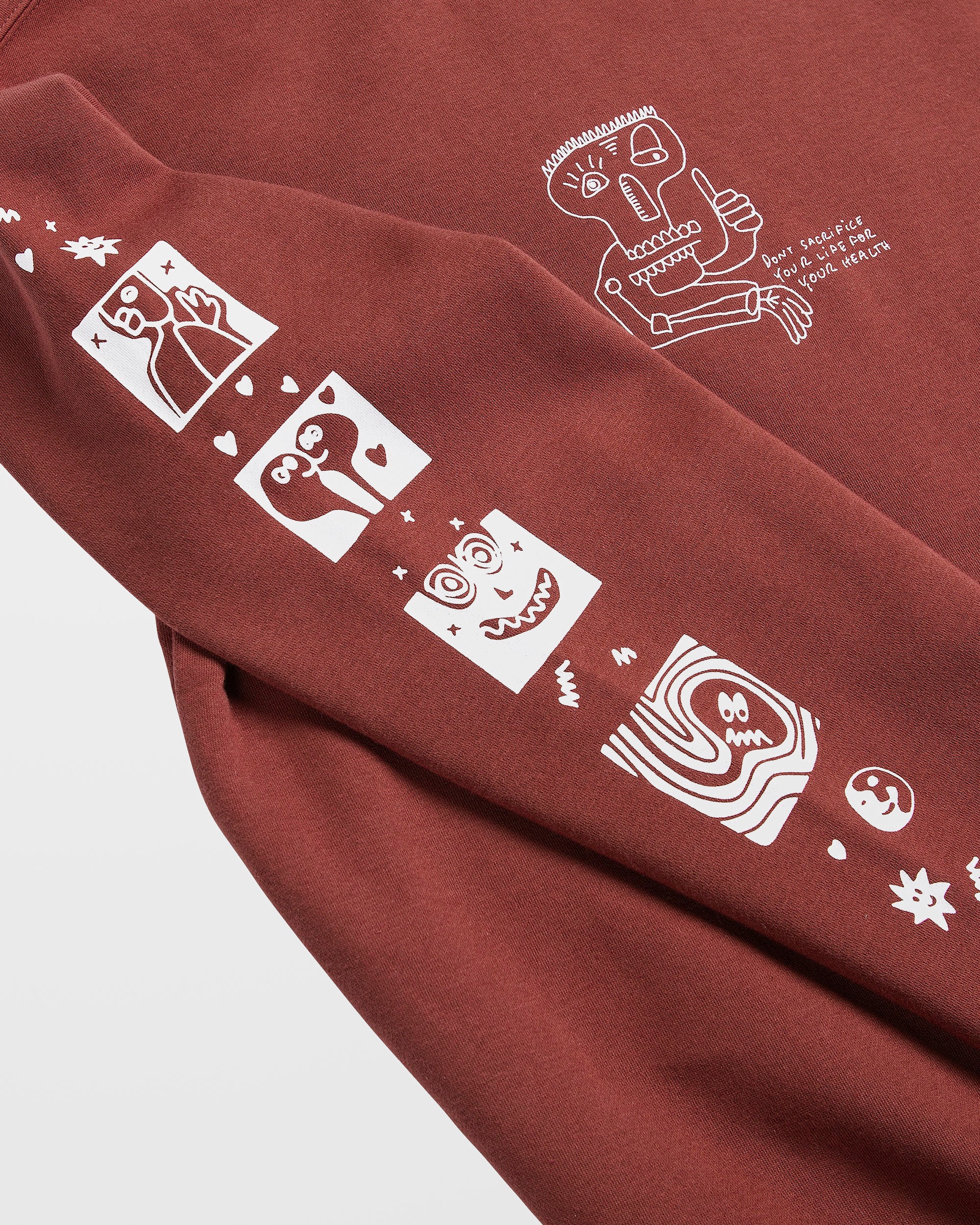 Essential Fleece Sweatshirt - Redwood - Image 3