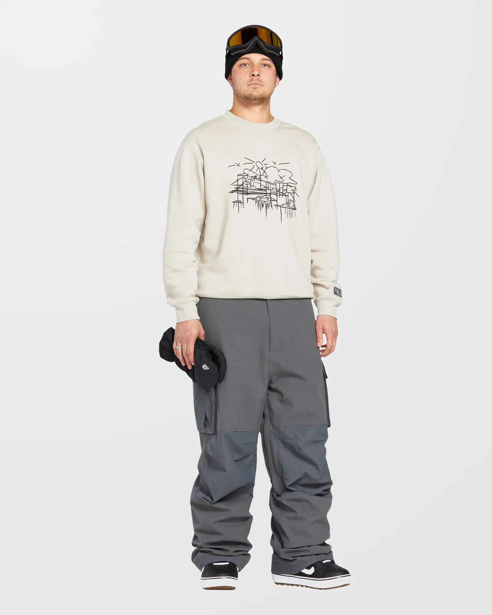 Essential Fleece Sweatshirt - Stone - Image 4