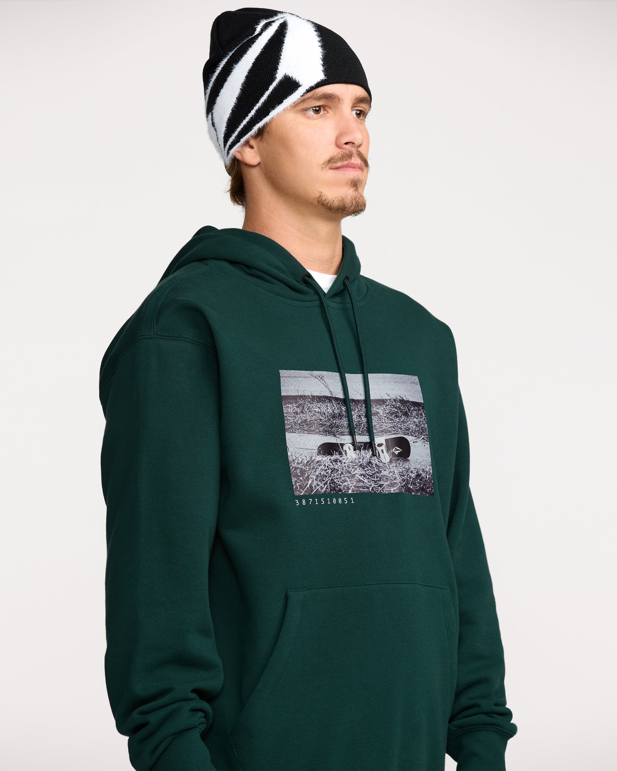 Essential Hoodie - Black Green - Image 5