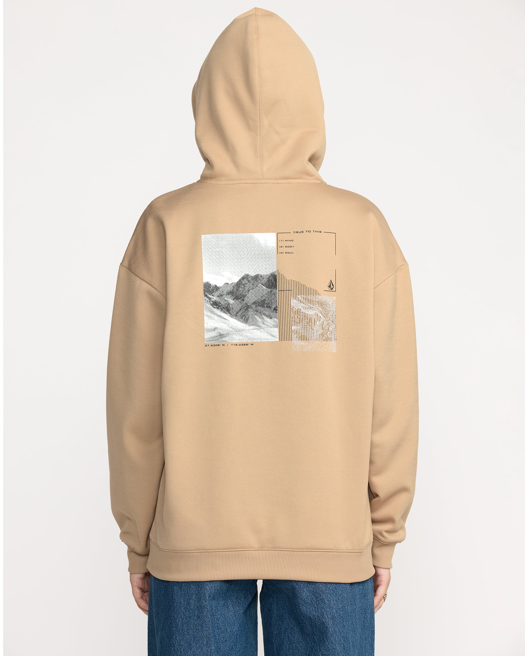 Essential Hydro Hoodie - Oatmeal - Image 2