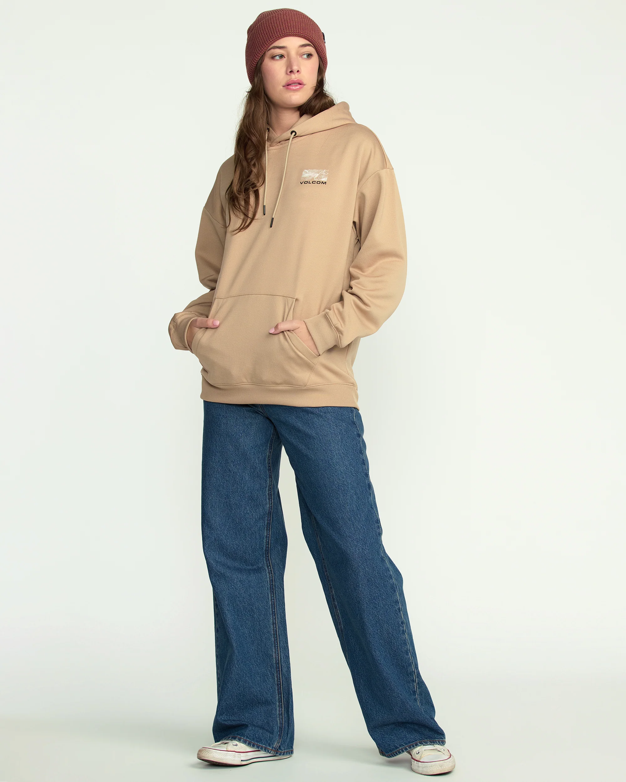 Essential Hydro Hoodie - Oatmeal - Image 3