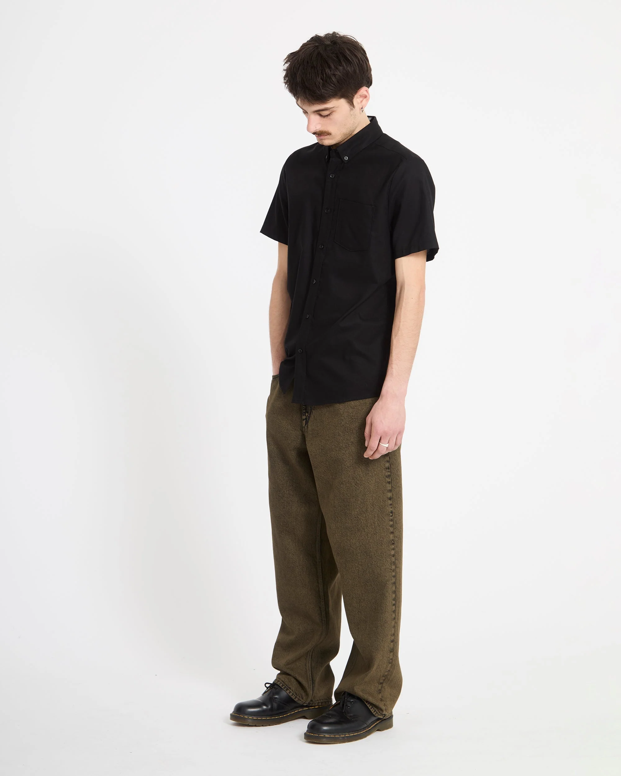 Everett Oxford Shirt - New Black - Image 5