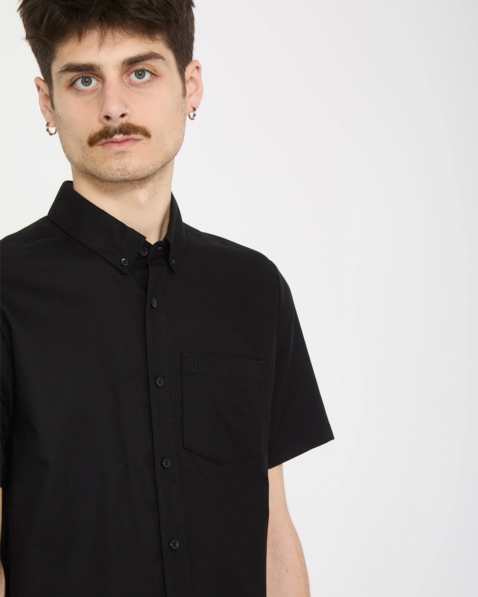 Everett Oxford Shirt - New Black - Image 6
