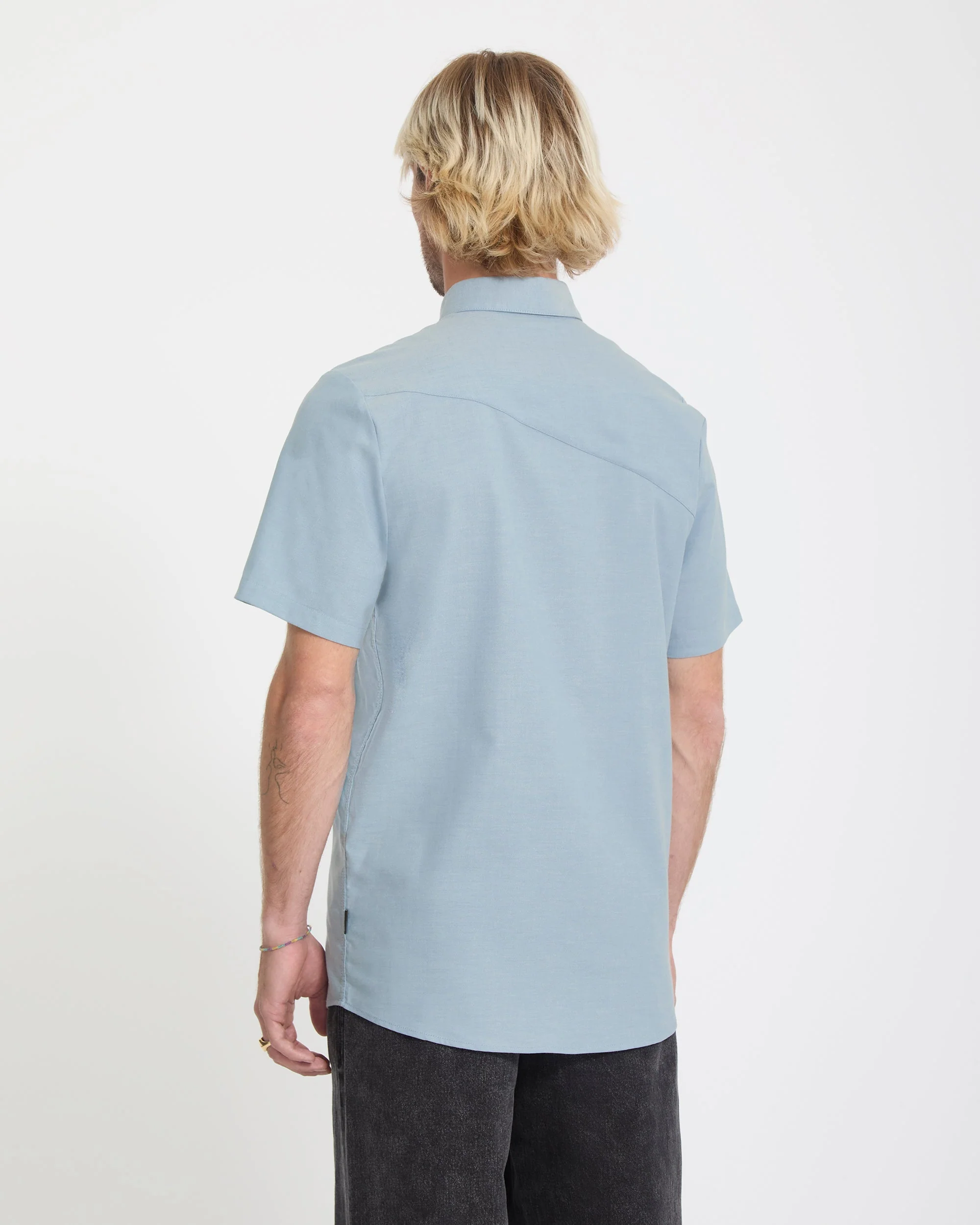 Everett Oxford Shirt - Wrecked Indigo - Image 2