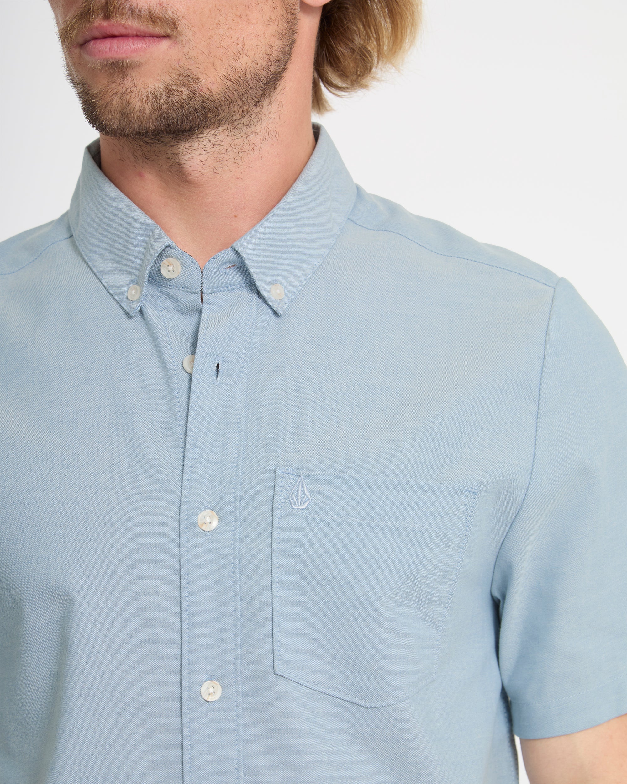 Everett Oxford Shirt - Wrecked Indigo - Image 4
