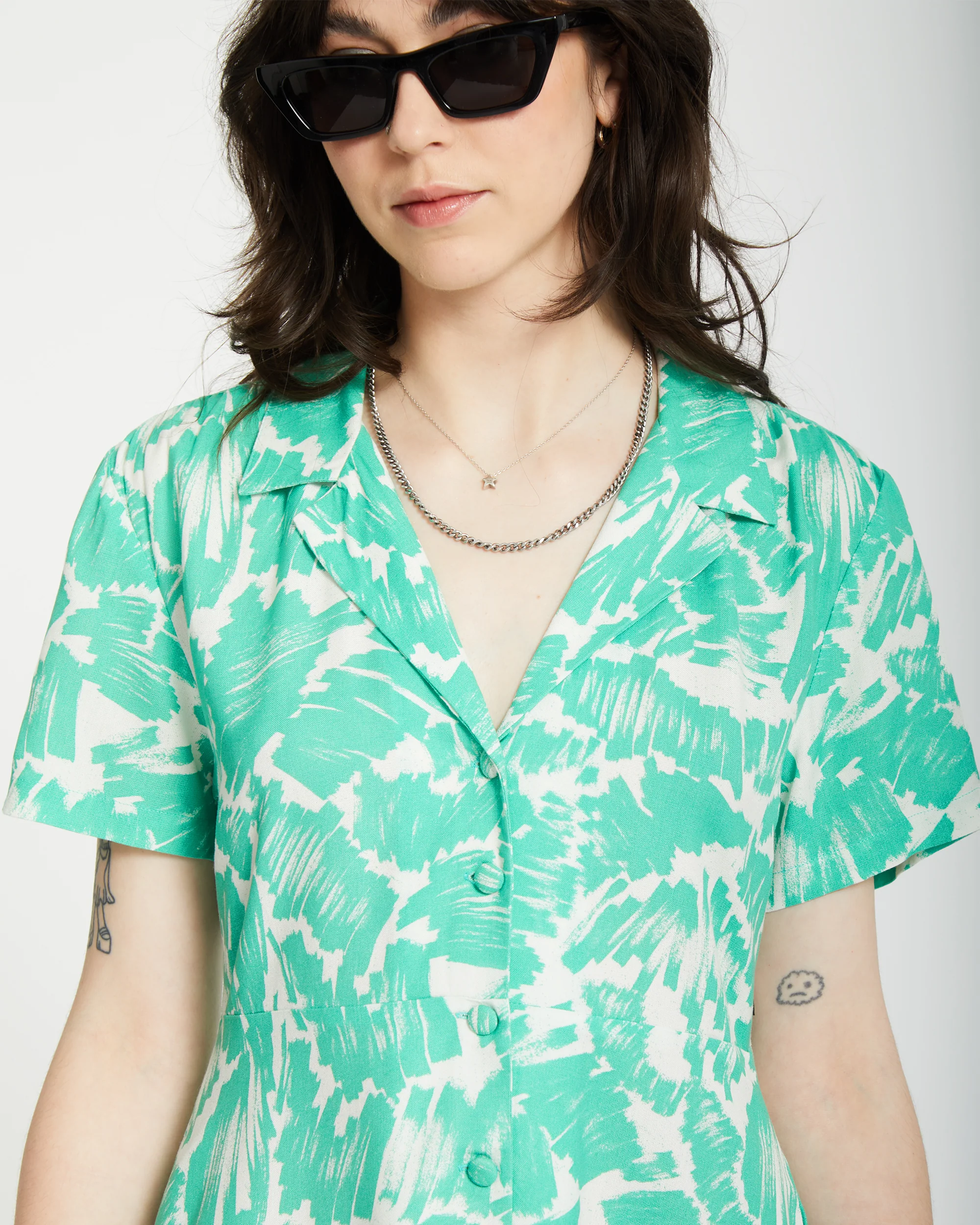 Alix Shirt Dress - JADE - Image 3