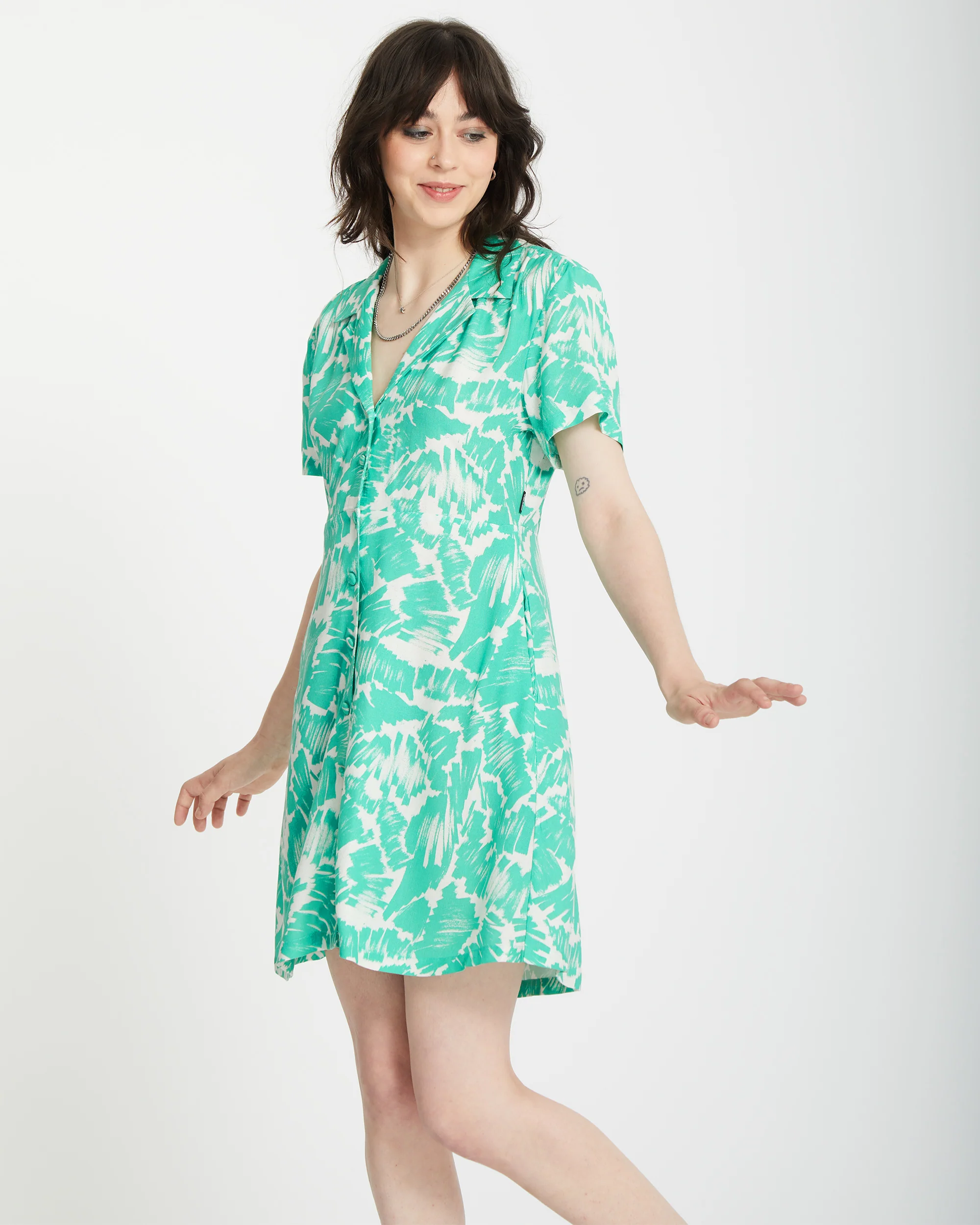Alix Shirt Dress - JADE - Image 4