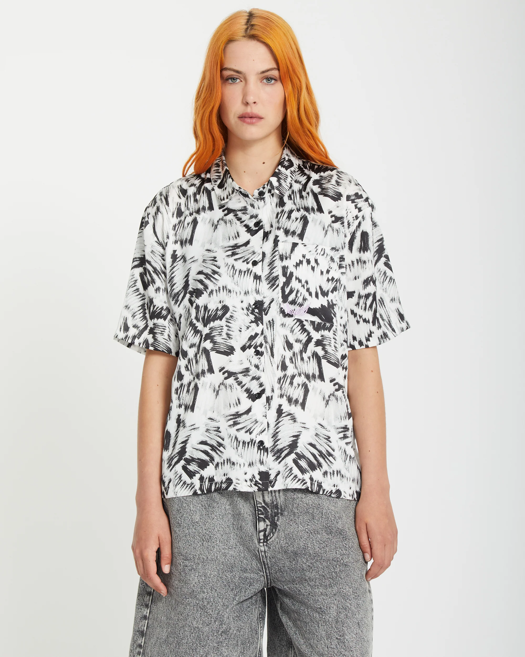 Alix Shirt - BLACK WHITE - Image 2