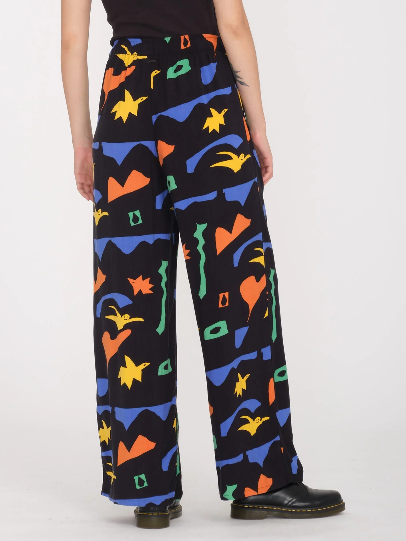 Arthur Longo Elastic Waist Trousers - BLACK - Image 2