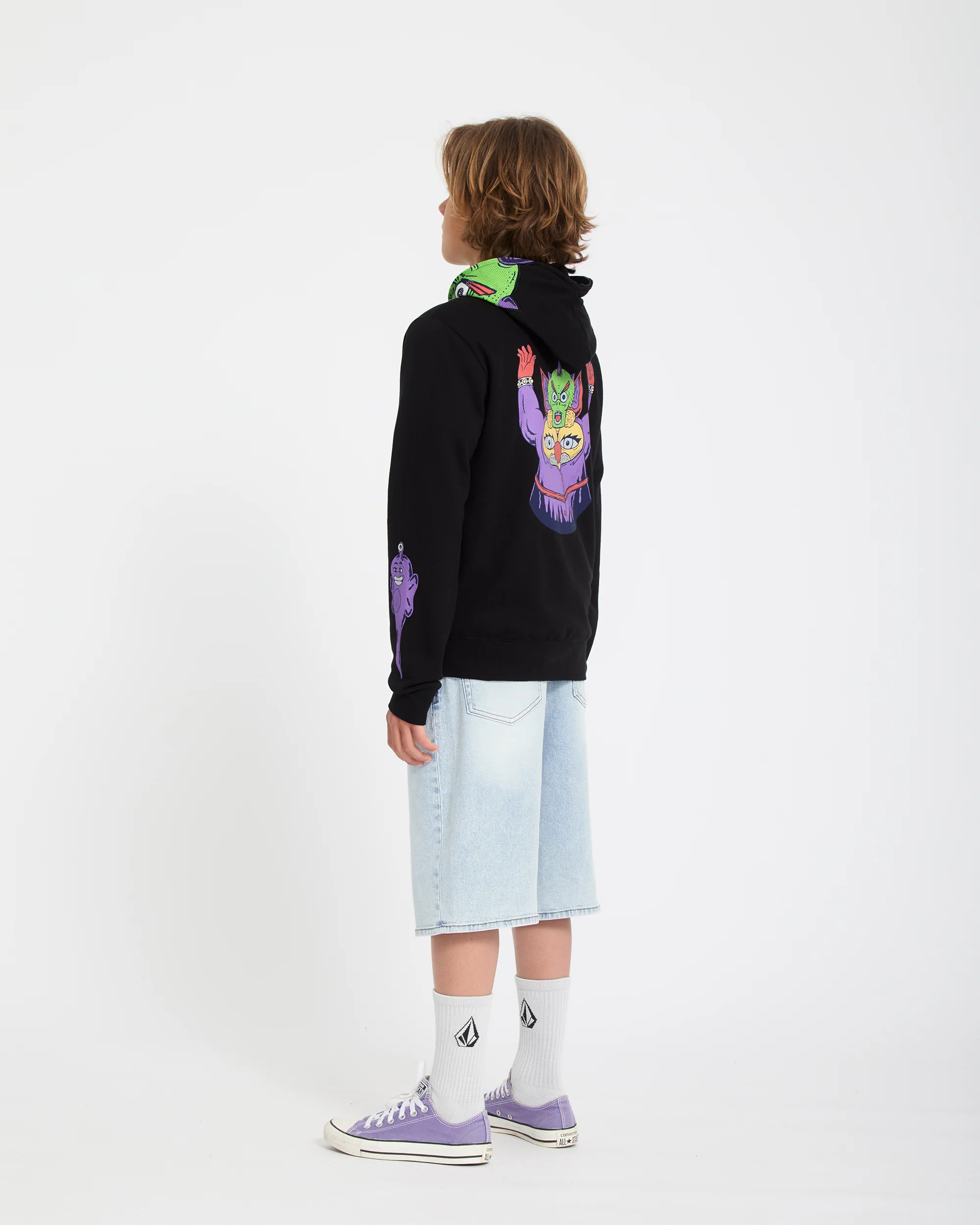 Ben Sanair Full Zip Hoodie - Black - (KIDS) - Image 10