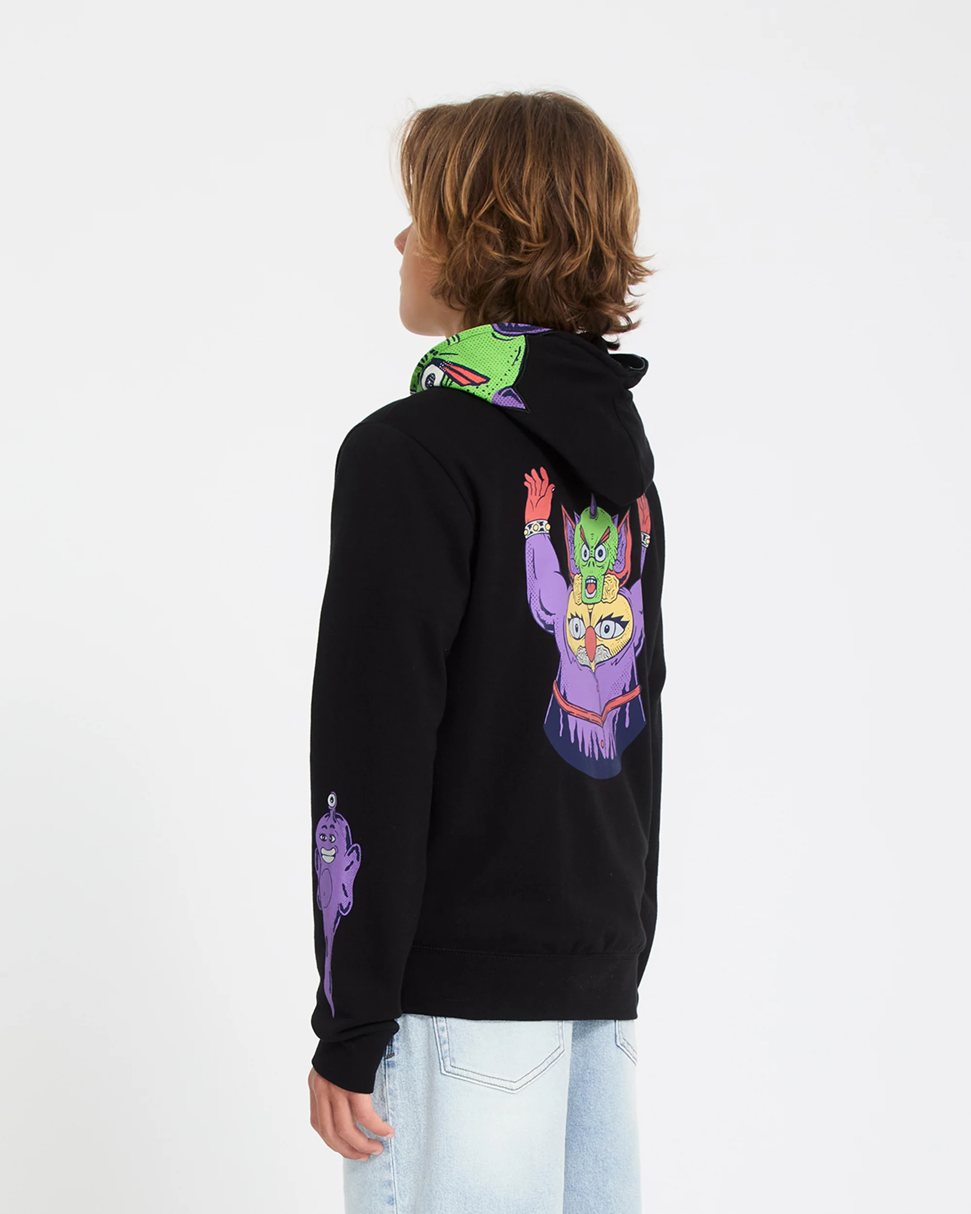 Ben Sanair Full Zip Hoodie - Black - (KIDS) - Image 2