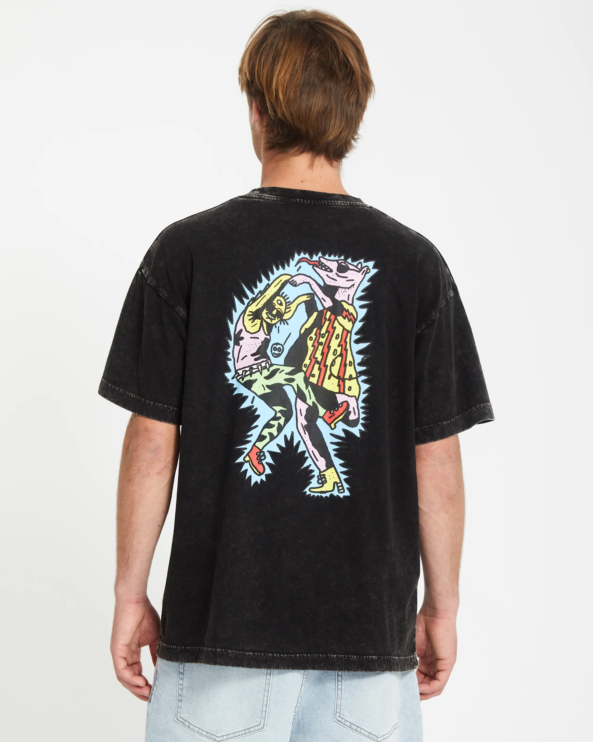 Bob Mollema 1 T-shirt - LIGHT ACID BLACK - Image 2