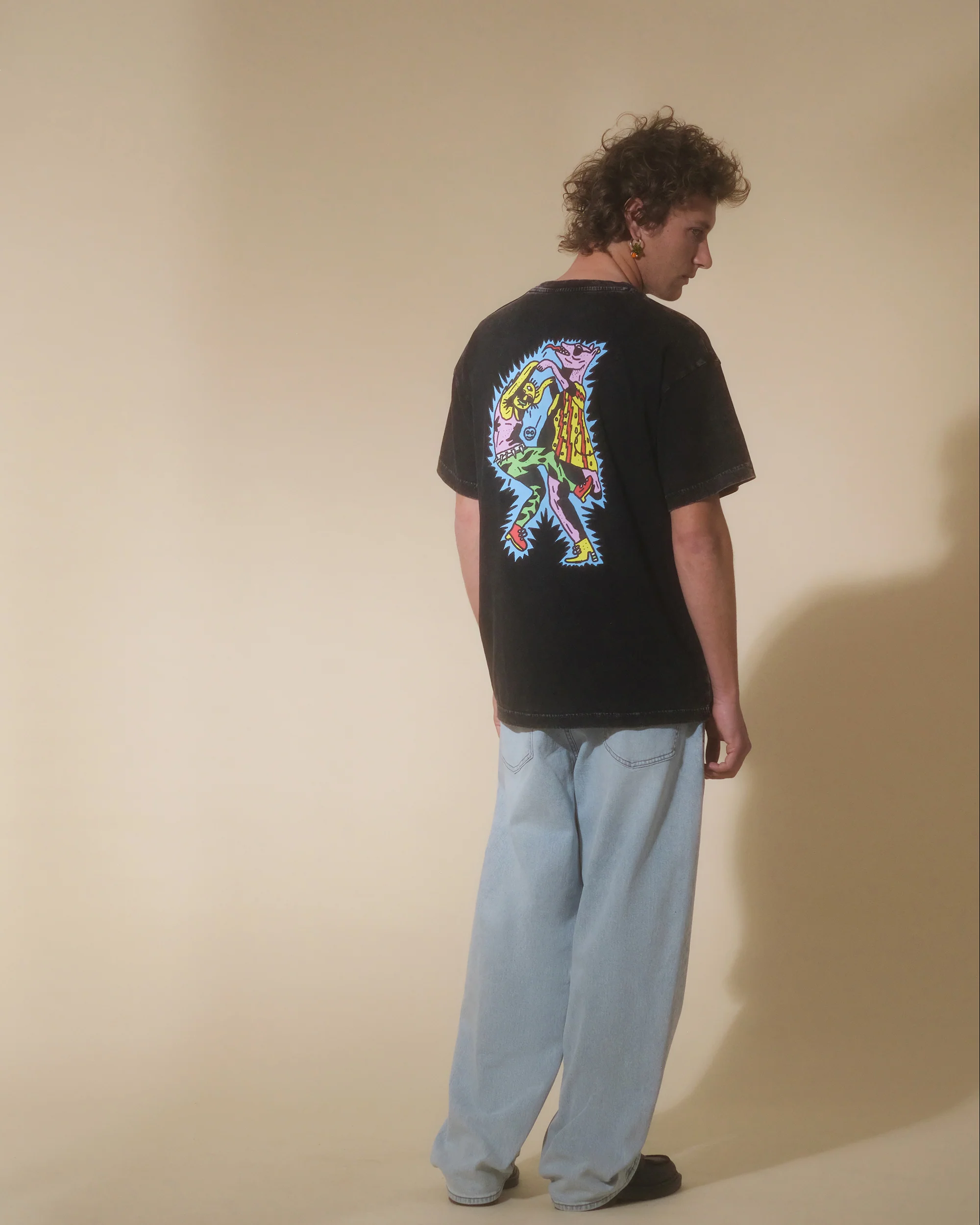 Bob Mollema 1 T-shirt - LIGHT ACID BLACK - Image 6