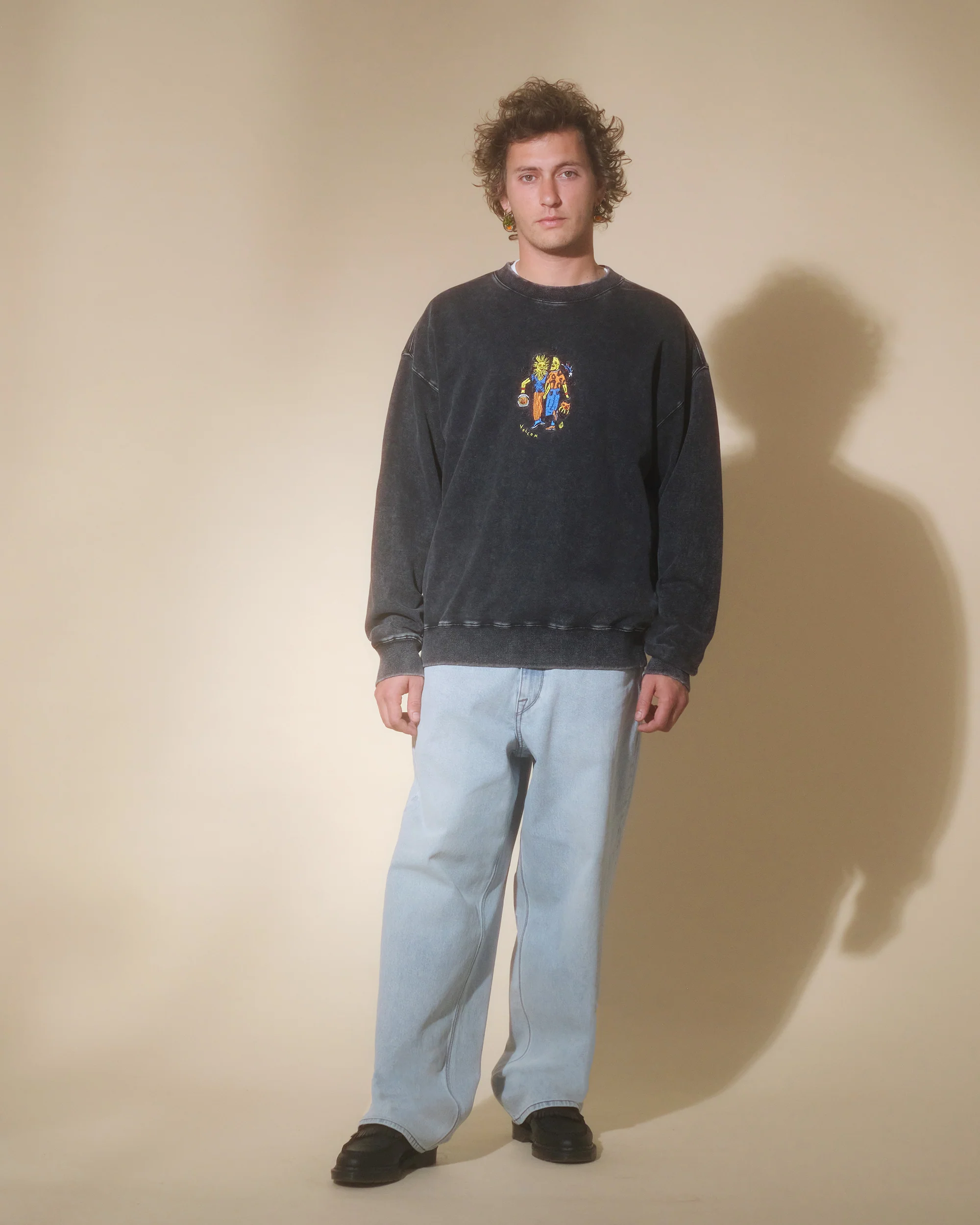 Bob Mollema Sweatshirt - LIGHT ACID BLACK - Image 8