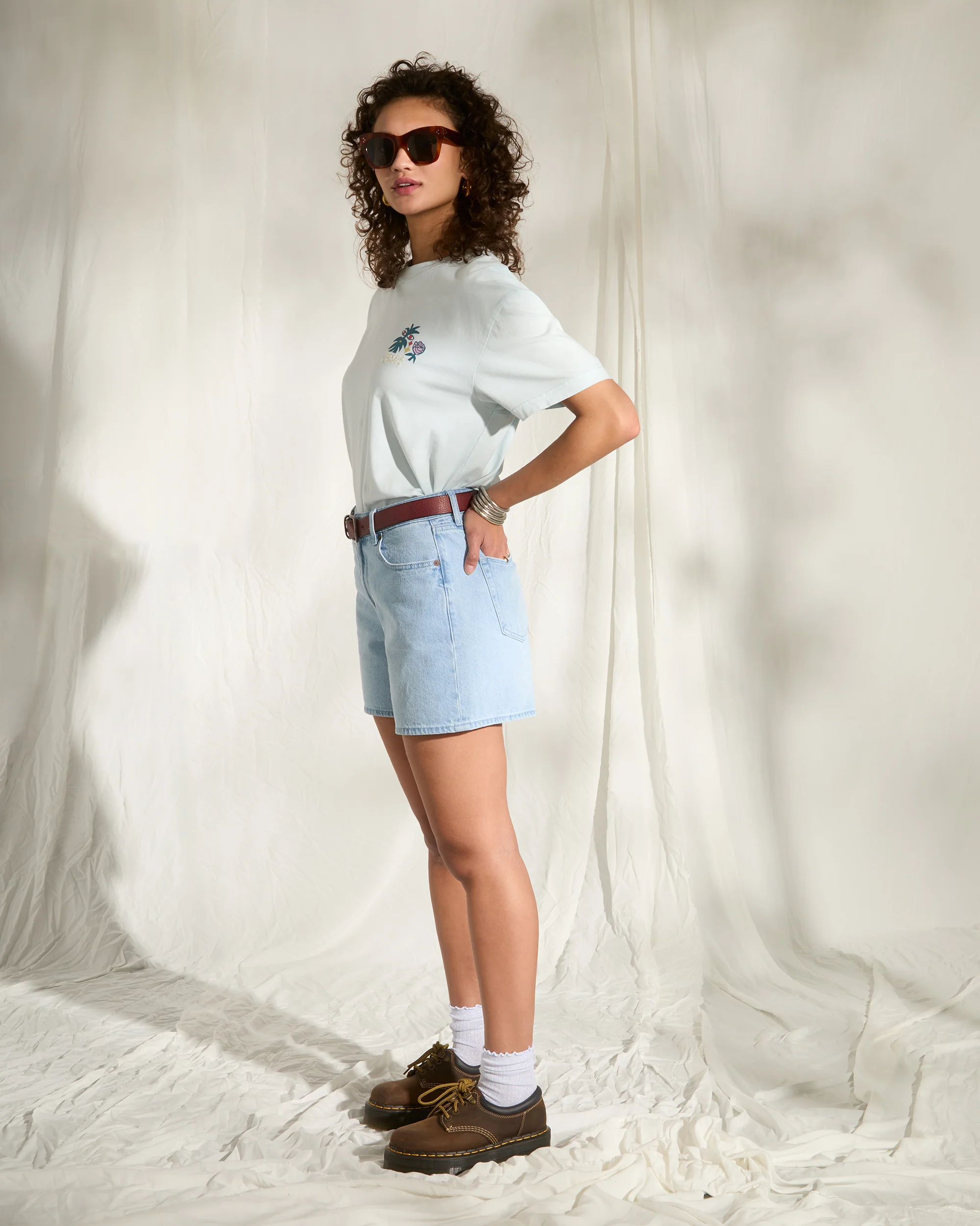 Bruno Lucas 2 T-Shirt - Light Blue Acid - Image 4