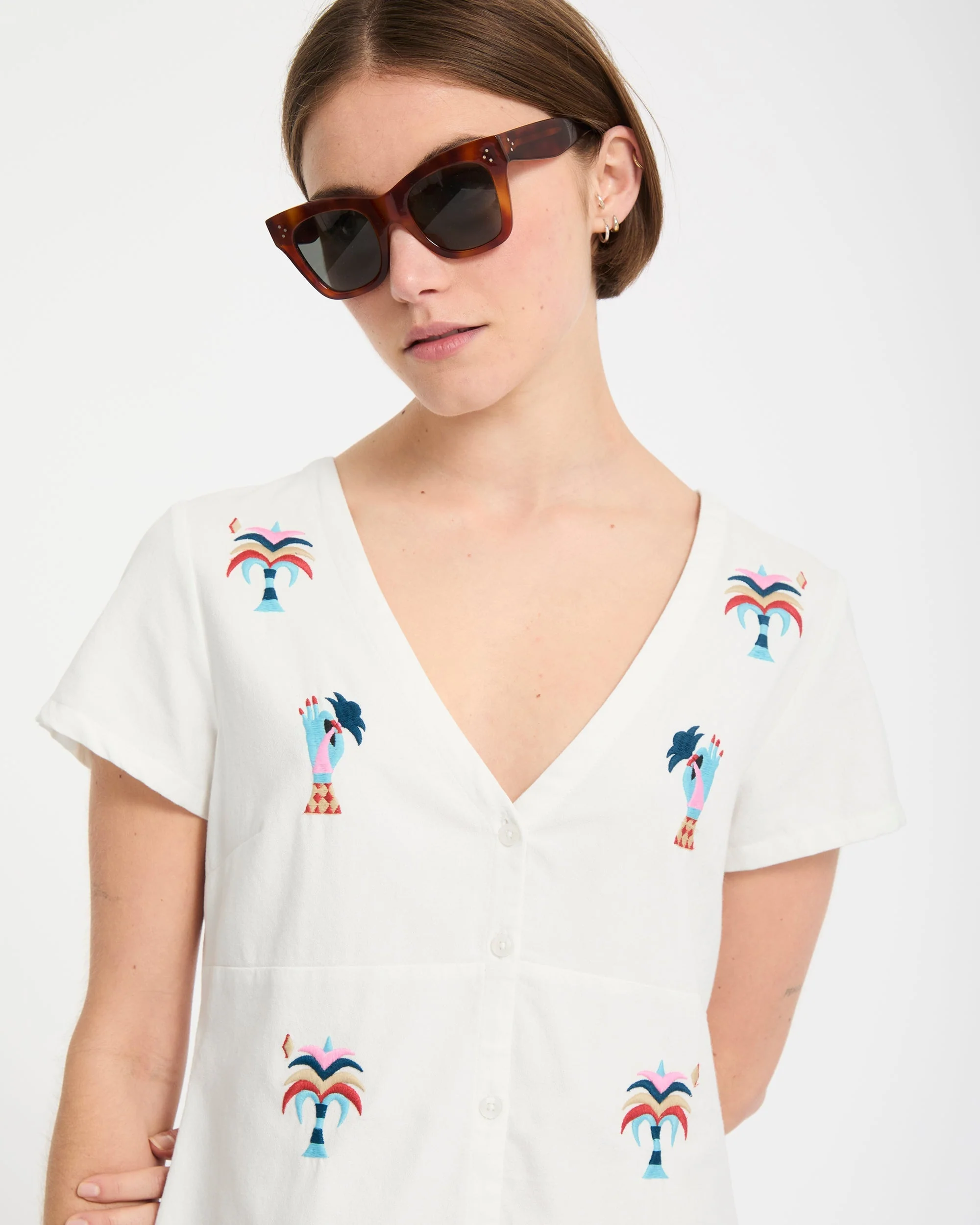 Bruno Lucas Shirt Dress - Off White - Image 10