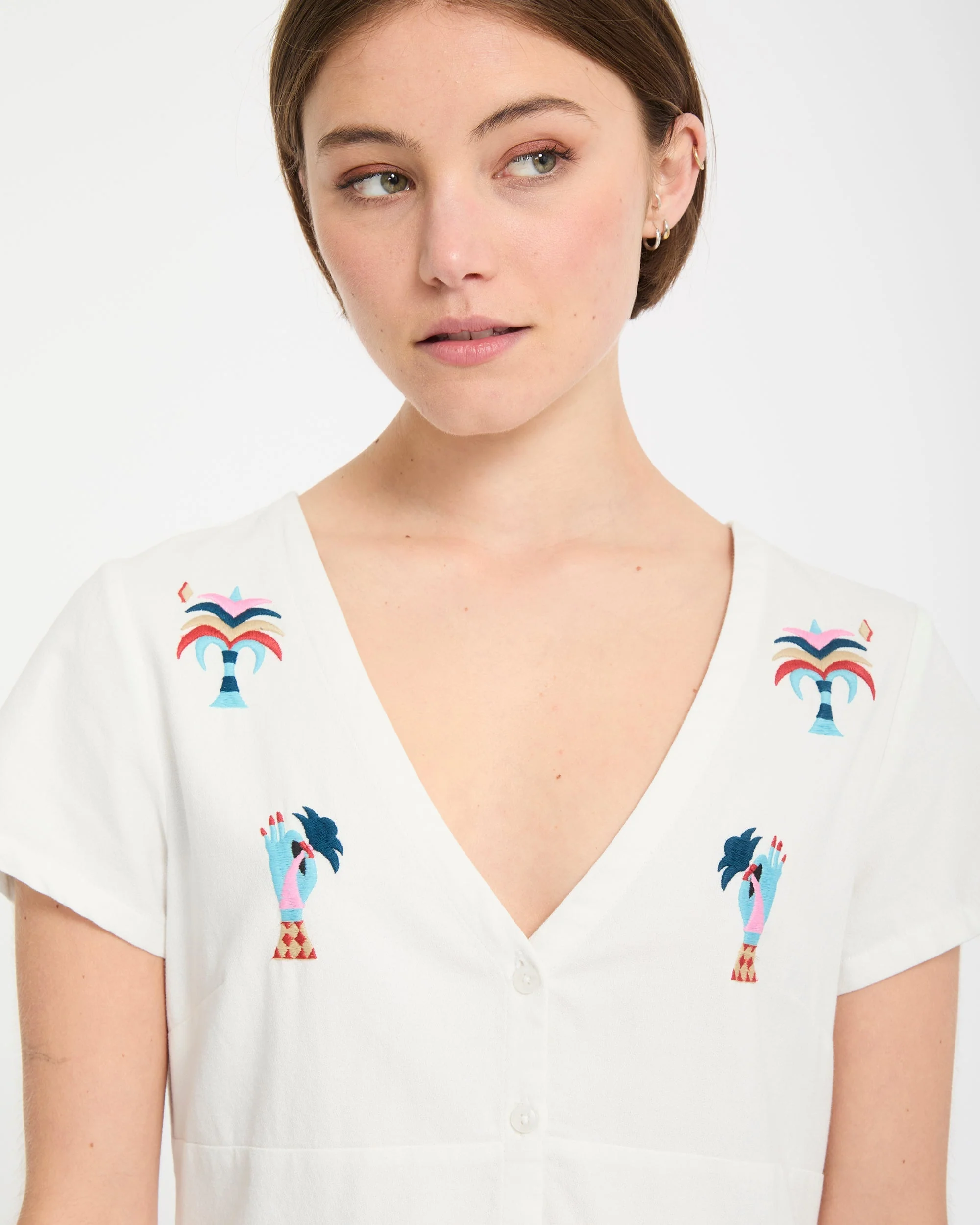 Bruno Lucas Shirt Dress - Off White - Image 7