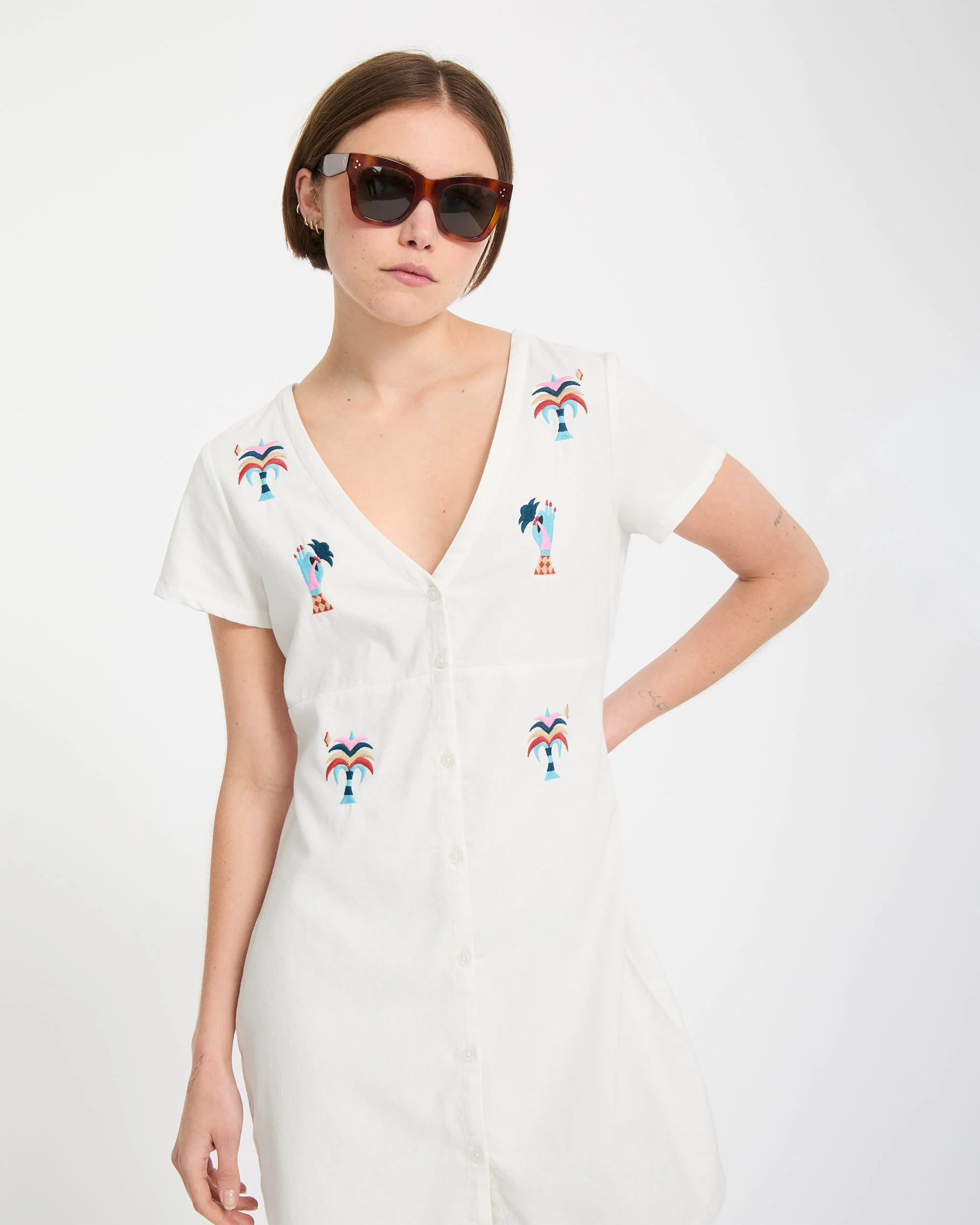 Bruno Lucas Shirt Dress - Off White - Image 9