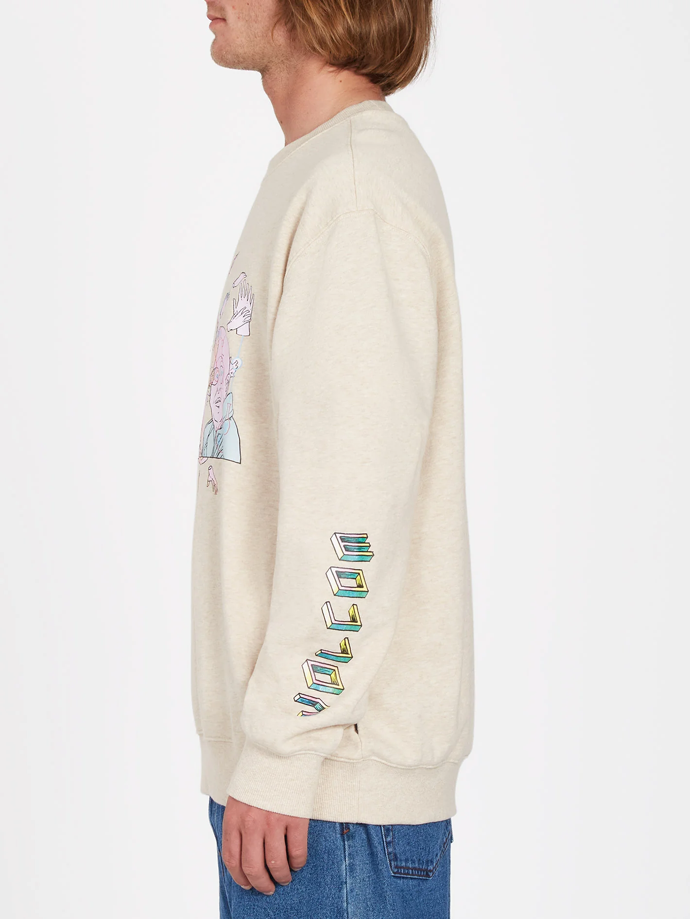 Ed Merlin Murray Sweatshirt - WHITECAP GREY - Image 3